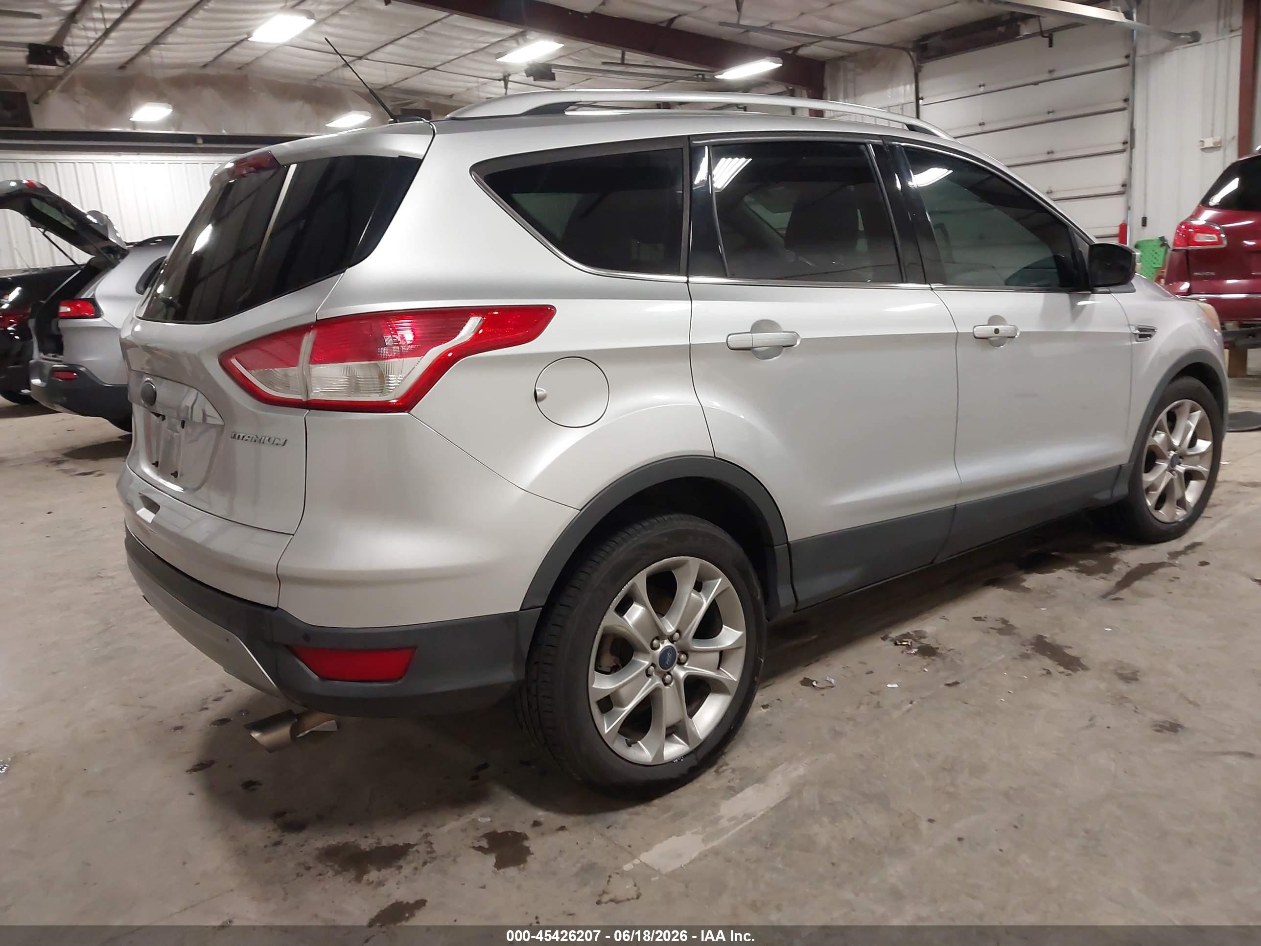 2015 Ford Escape Titanium Silver vin: 1FMCU0J90FUA68889