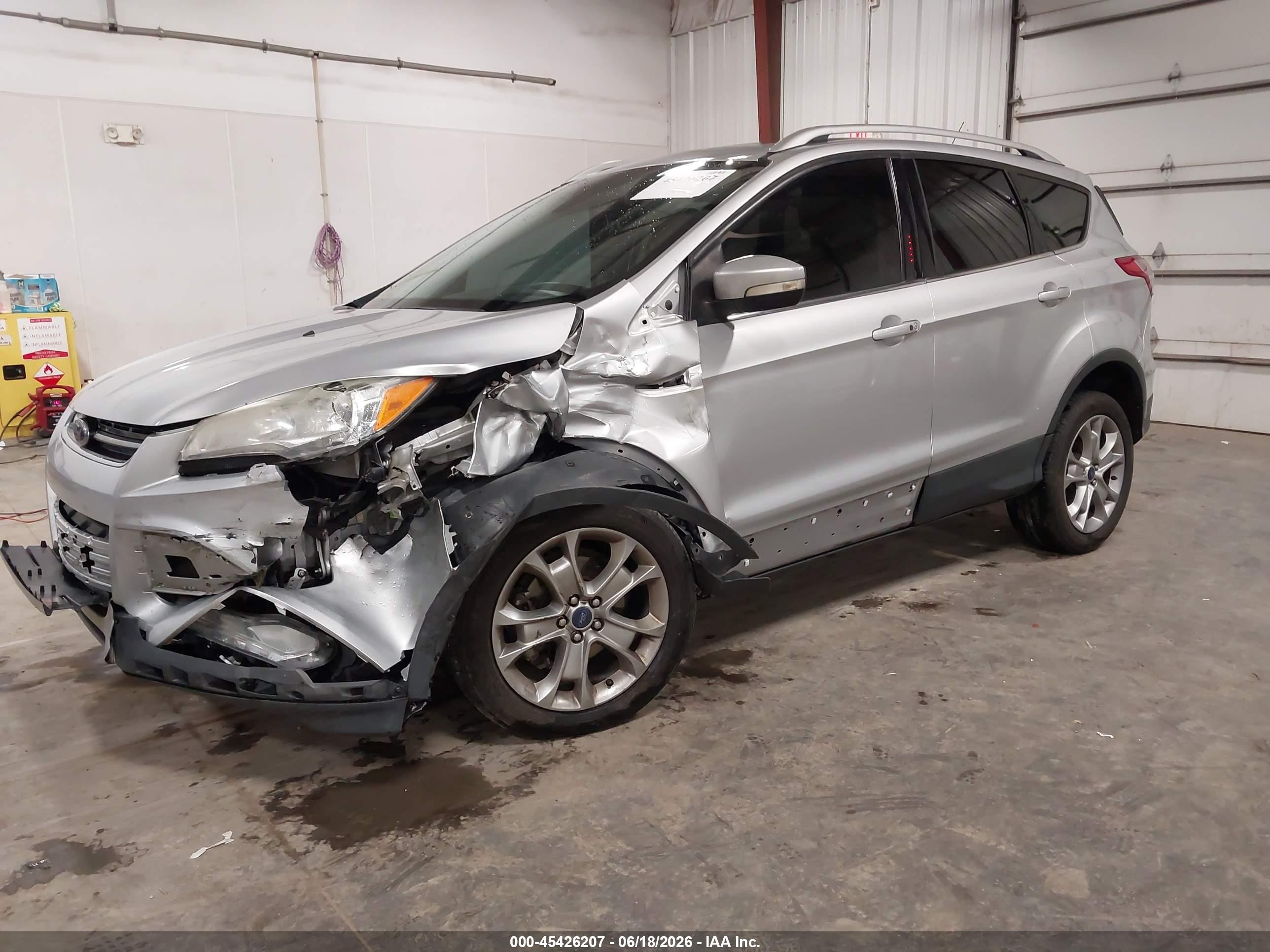 2015 Ford Escape Titanium Silver vin: 1FMCU0J90FUA68889