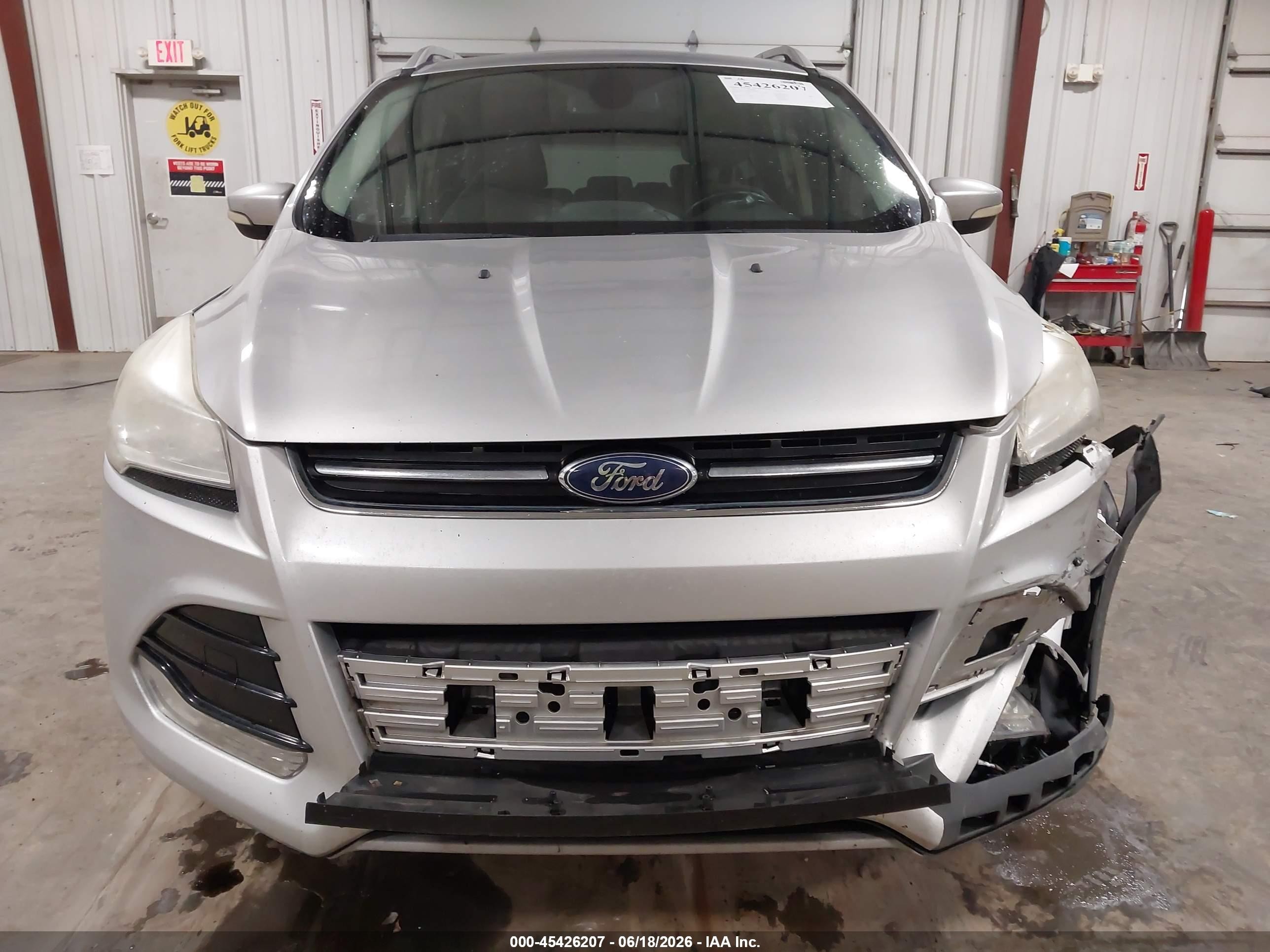 2015 Ford Escape Titanium Silver vin: 1FMCU0J90FUA68889