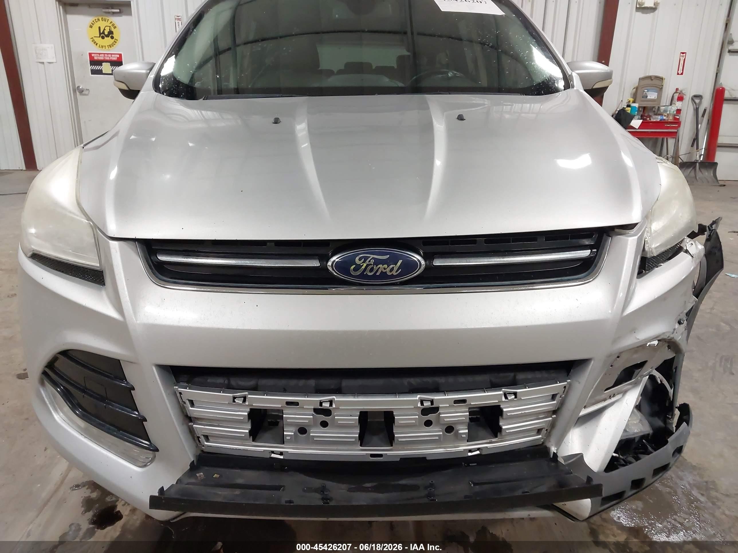 2015 Ford Escape Titanium Silver vin: 1FMCU0J90FUA68889