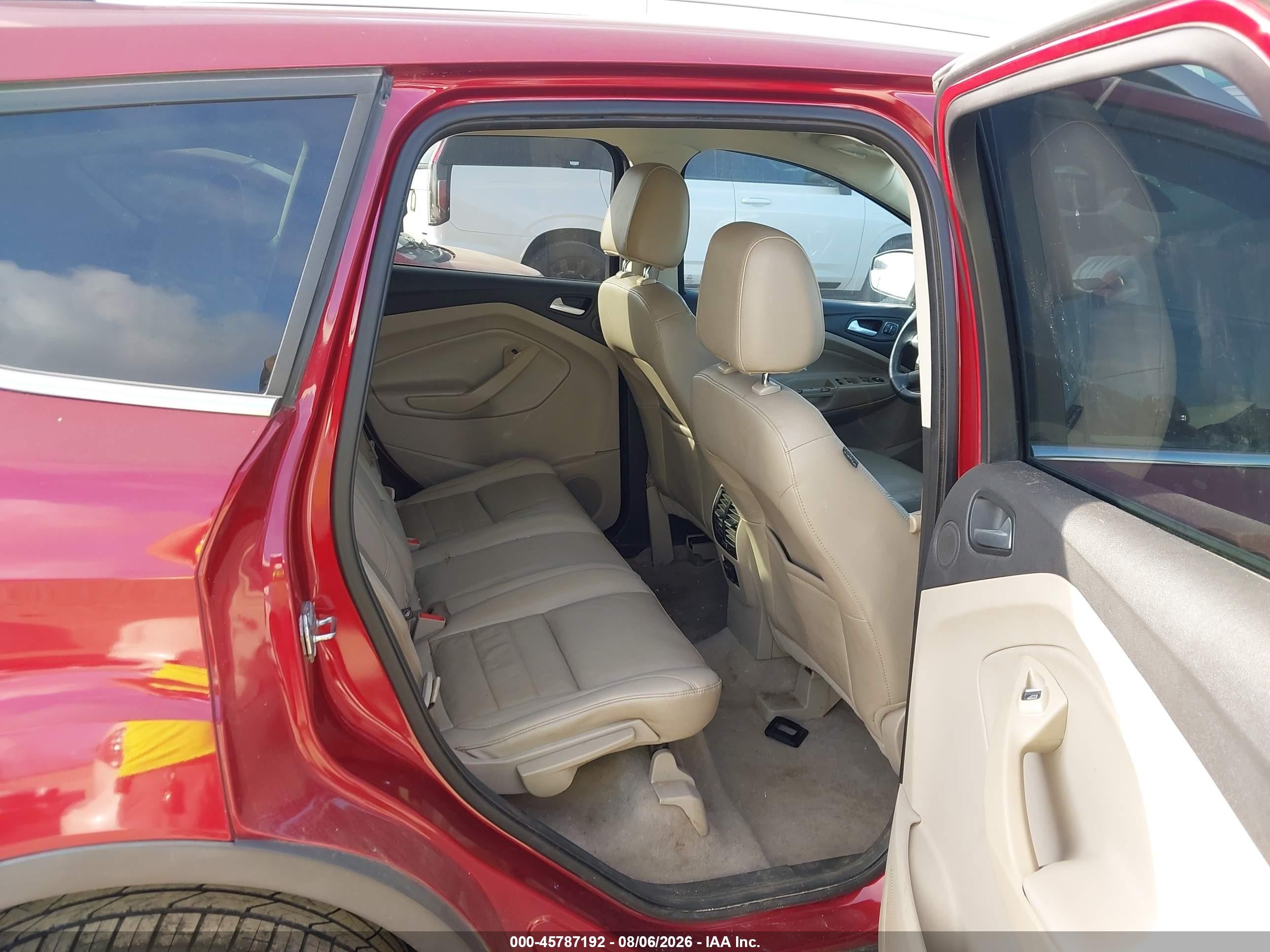 2015 Ford Escape Titanium Red vin: 1FMCU0J90FUB05374