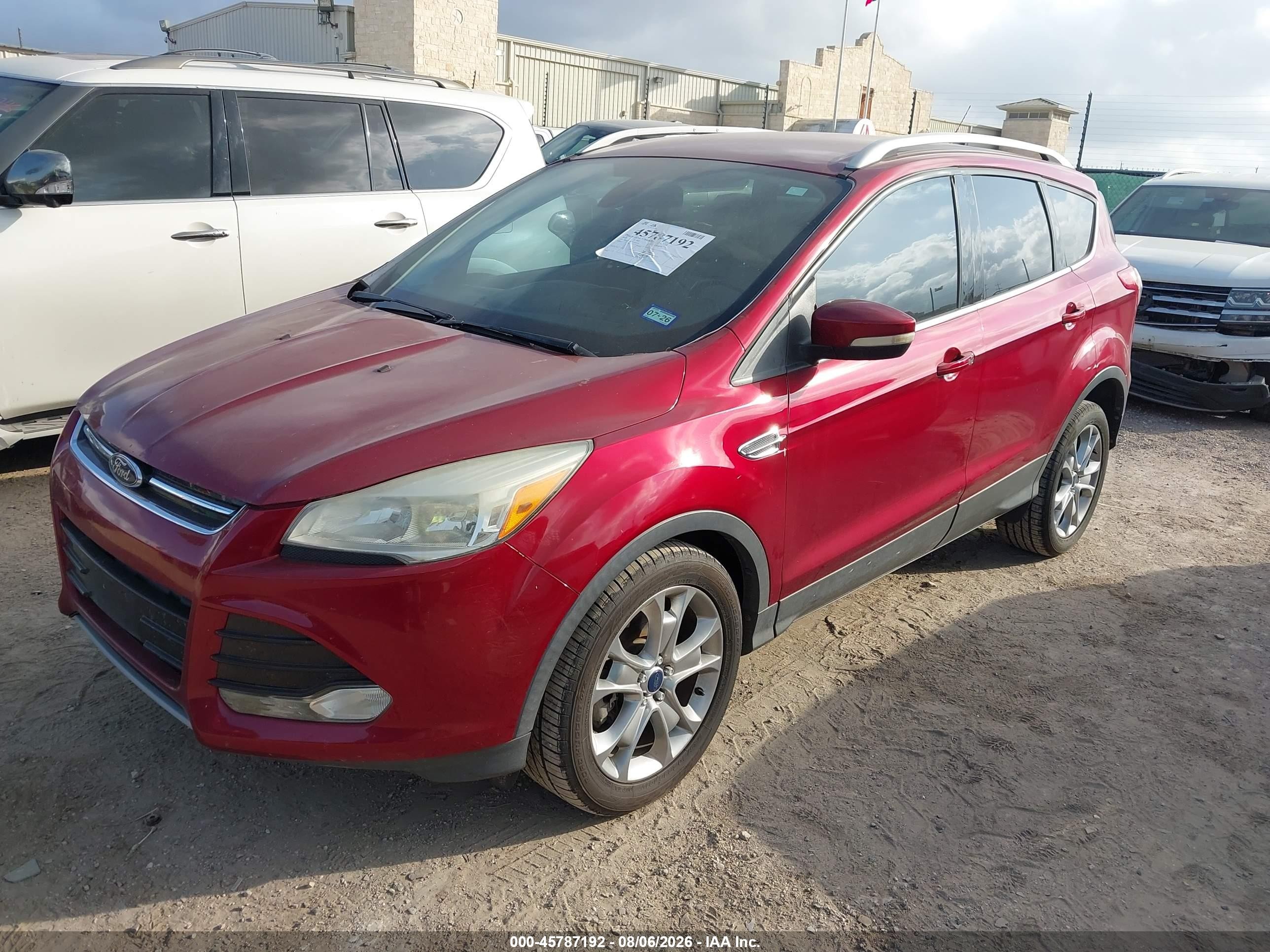 2015 Ford Escape Titanium Red vin: 1FMCU0J90FUB05374