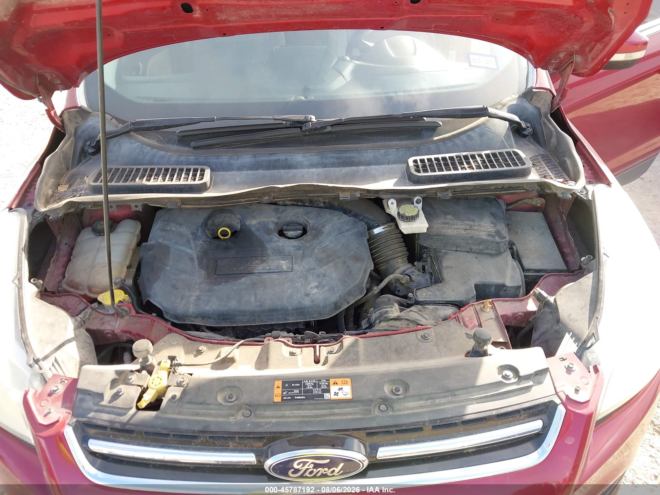 2015 Ford Escape Titanium Red vin: 1FMCU0J90FUB05374
