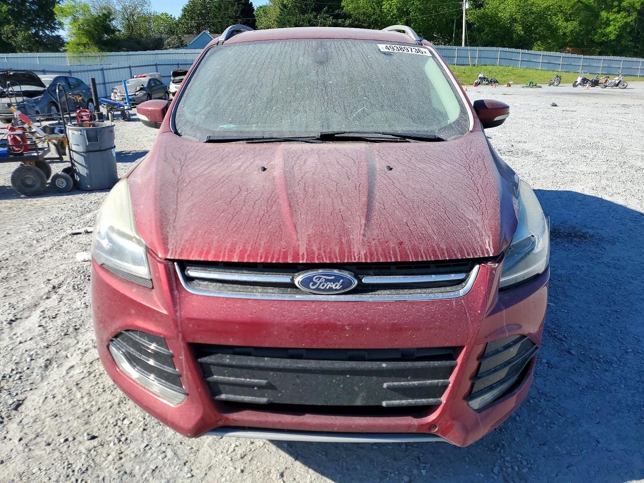 2015 Ford Escape Titanium Red vin: 1FMCU0J90FUC01103