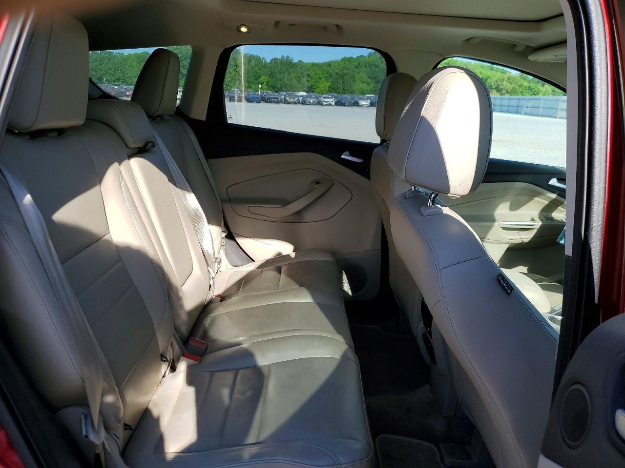 2015 Ford Escape Titanium Red vin: 1FMCU0J90FUC01103