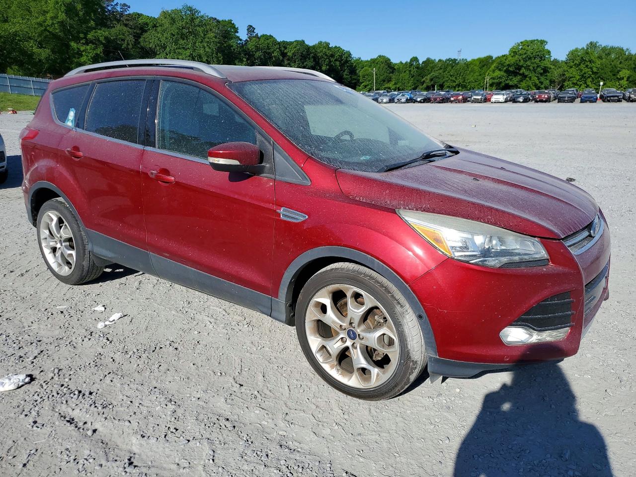 2015 Ford Escape Titanium Red vin: 1FMCU0J90FUC01103