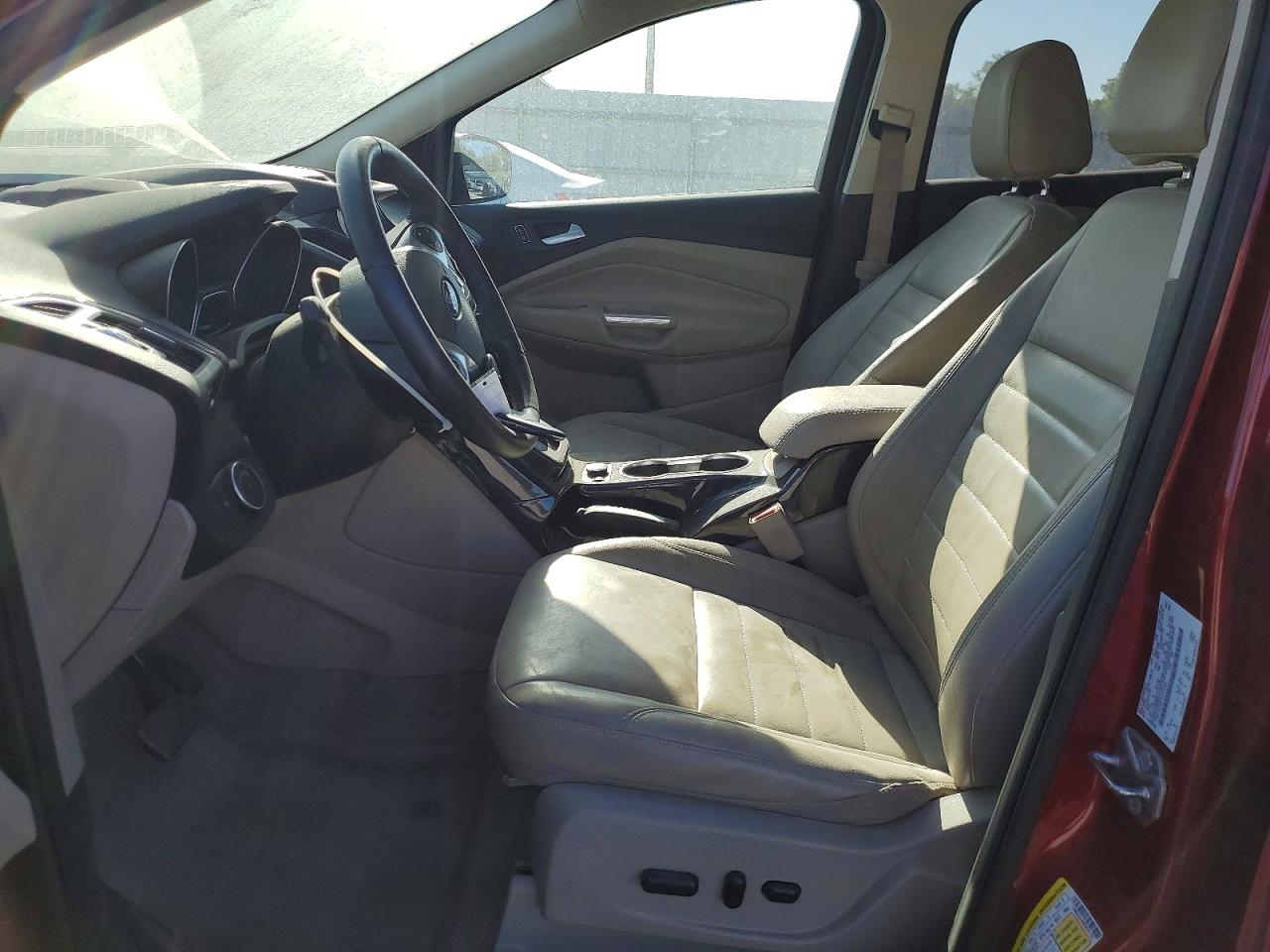 2015 Ford Escape Titanium Red vin: 1FMCU0J90FUC01103