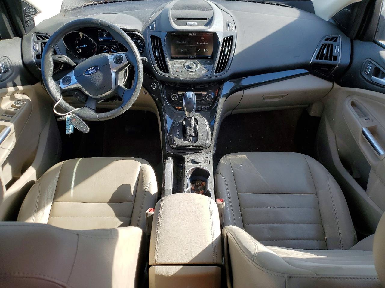 2015 Ford Escape Titanium Red vin: 1FMCU0J90FUC01103