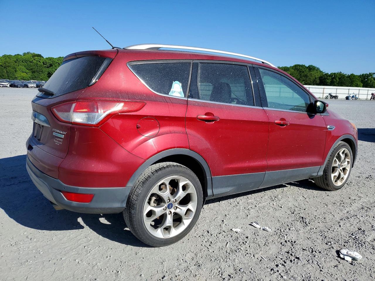 2015 Ford Escape Titanium Red vin: 1FMCU0J90FUC01103