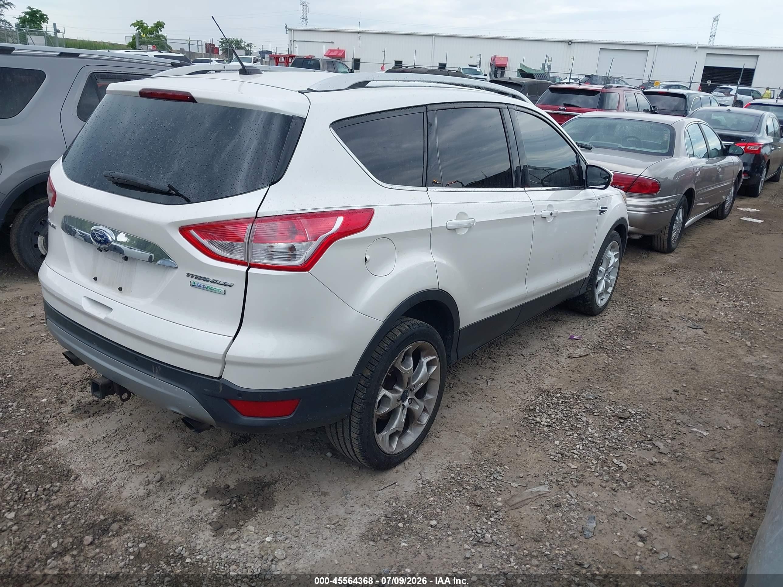 2015 Ford Escape Titanium White vin: 1FMCU0J90FUC10500