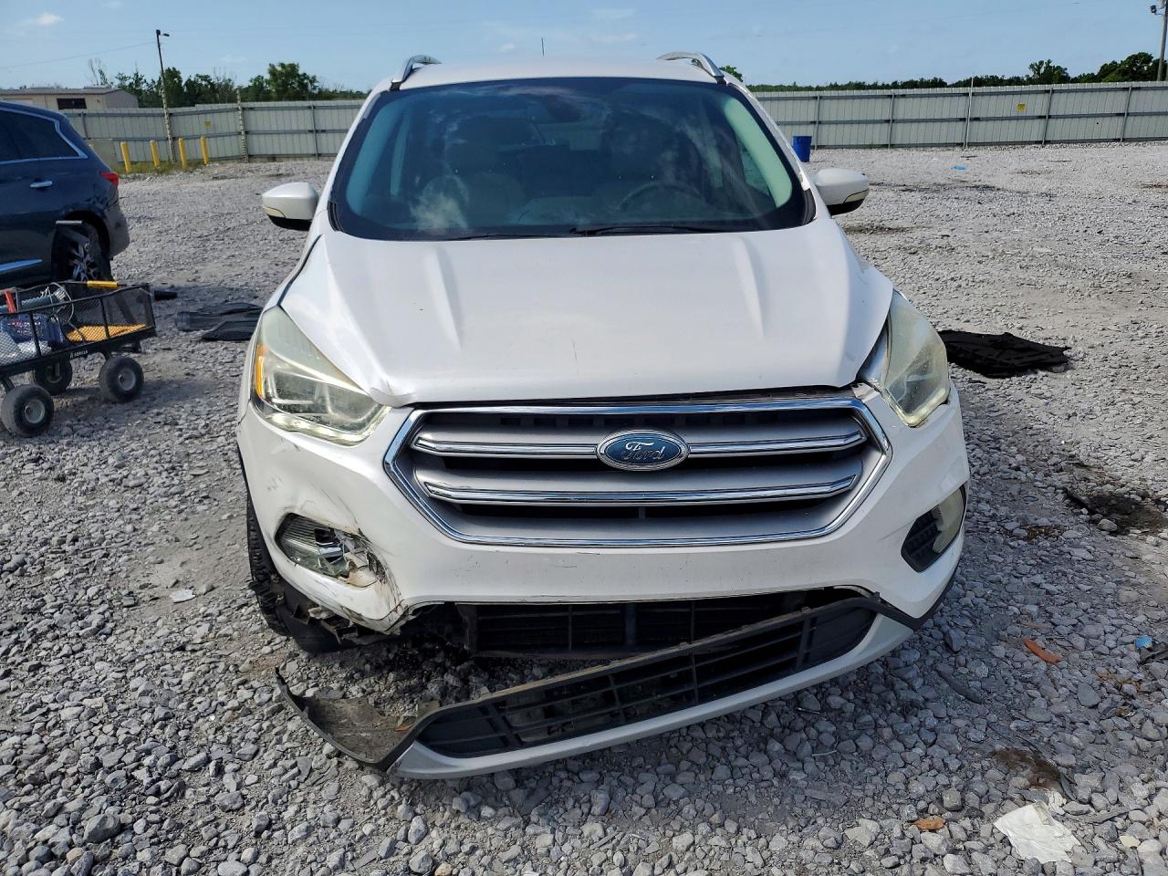 2017 Ford Escape Titanium White vin: 1FMCU0J90HUE43117