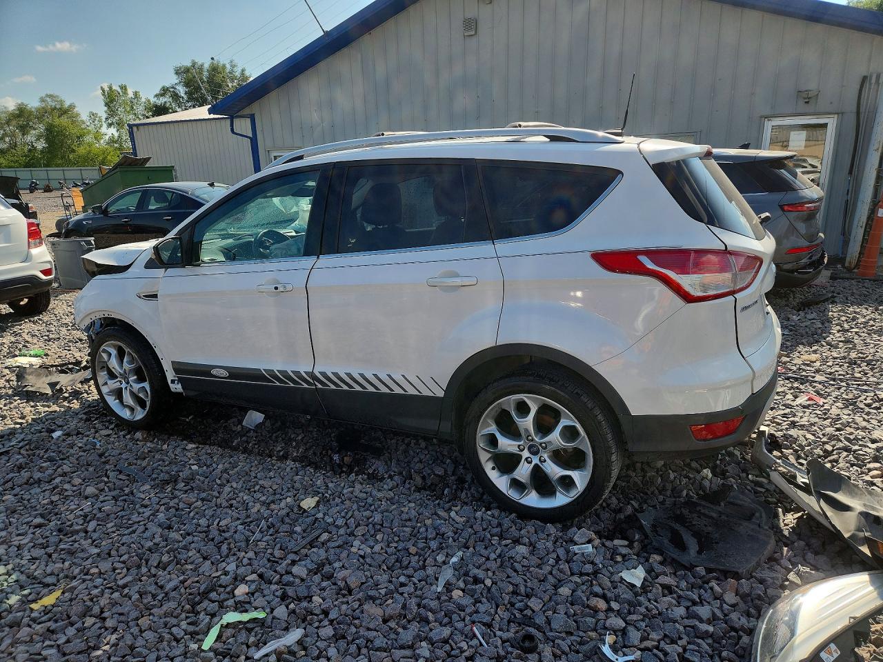 2013 Ford Escape Titanium White vin: 1FMCU0J91DUA58143