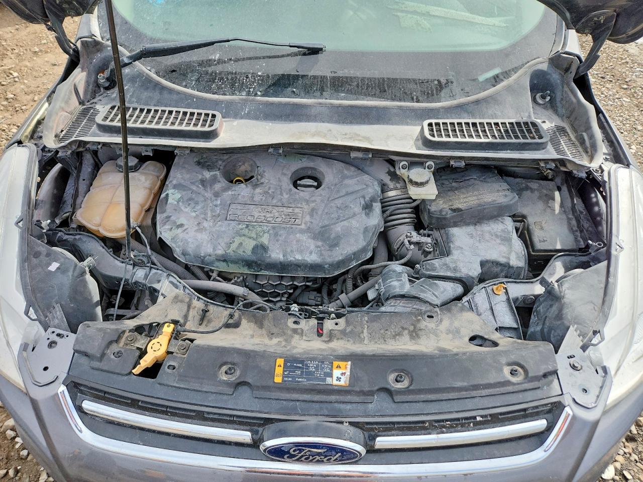 2013 Ford Escape Titanium Gray vin: 1FMCU0J91DUB32323