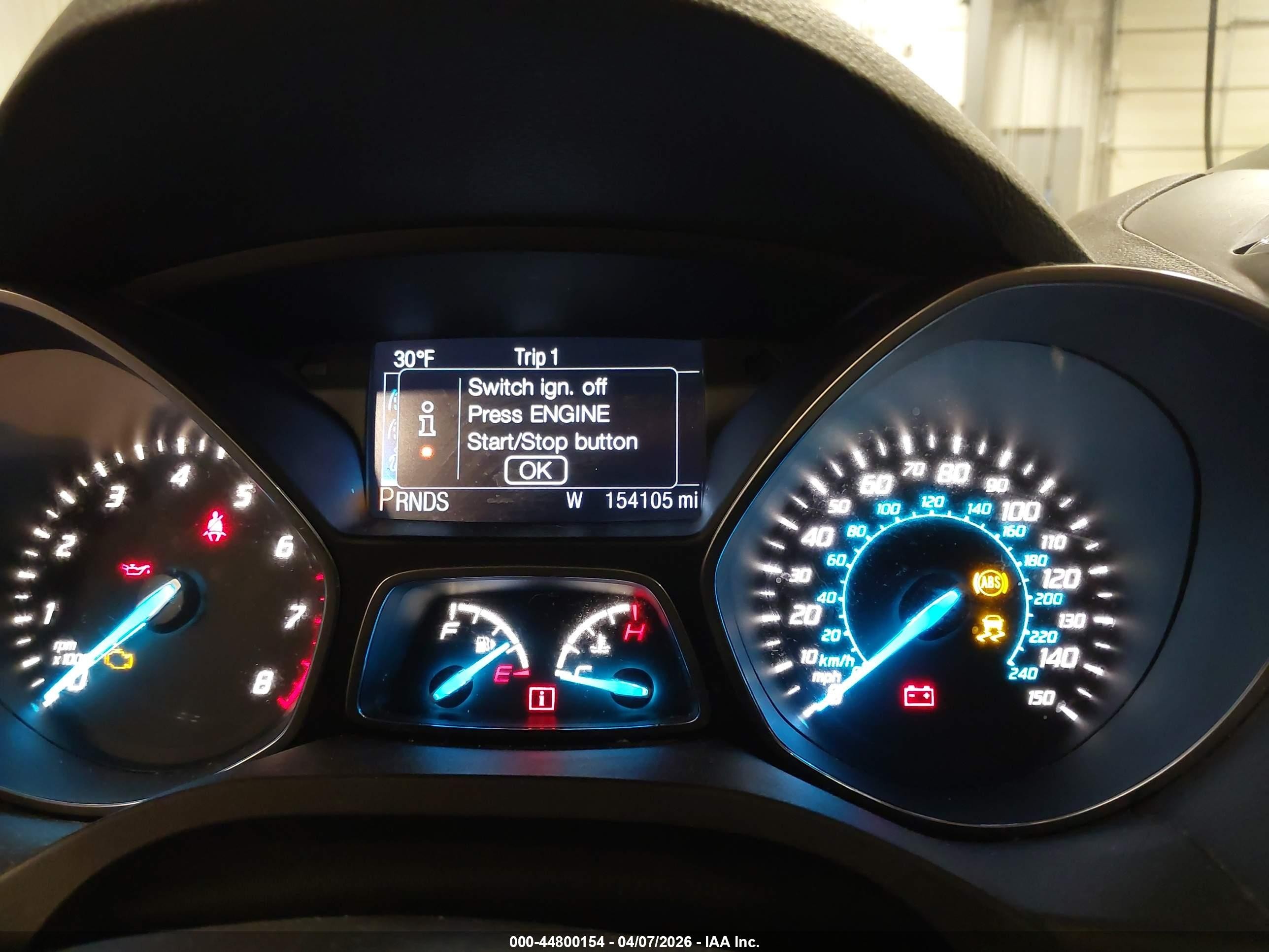 2013 Ford Escape Titanium White vin: 1FMCU0J91DUC24483