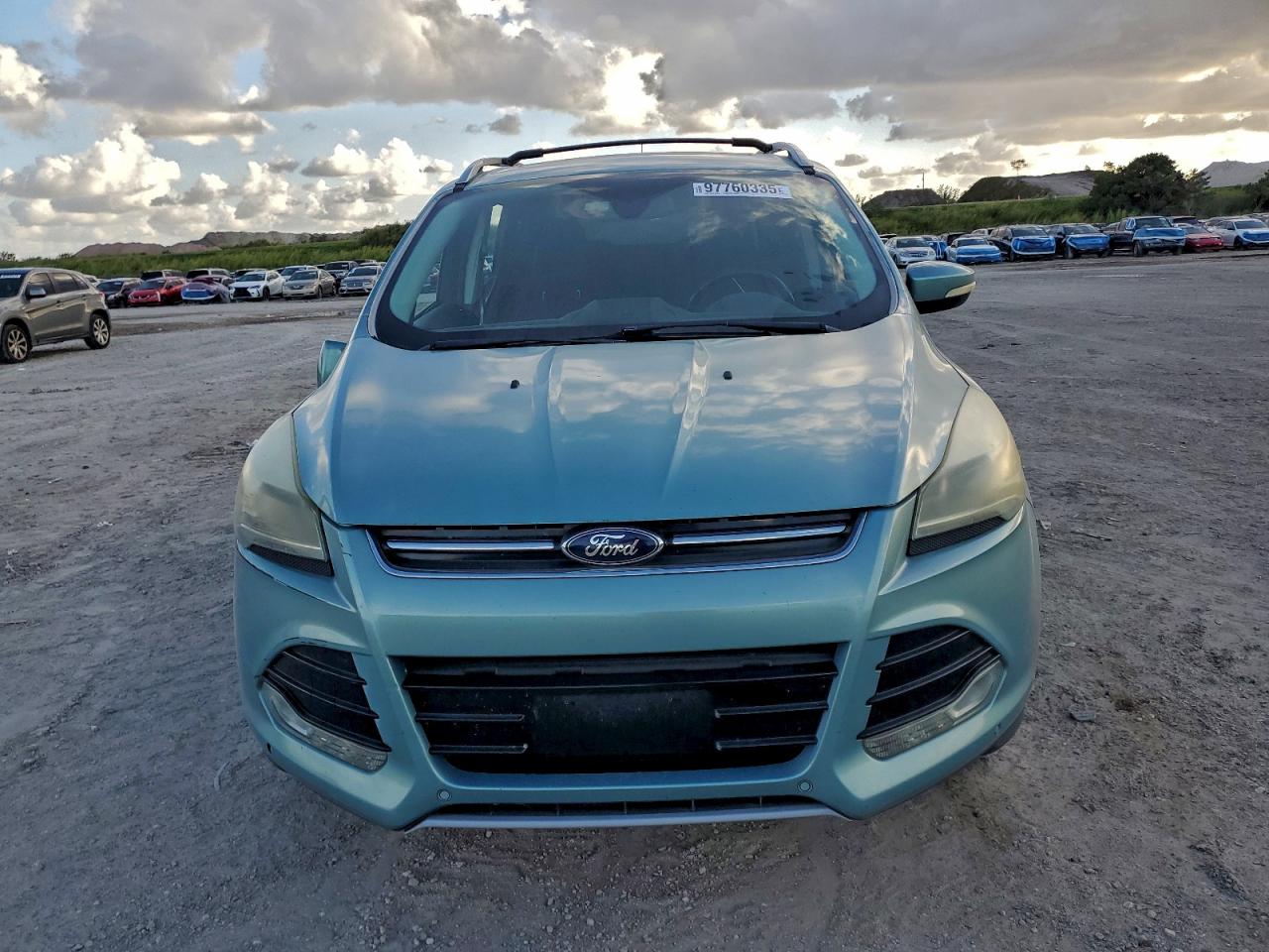 2013 Ford Escape Titanium Green vin: 1FMCU0J91DUC76437