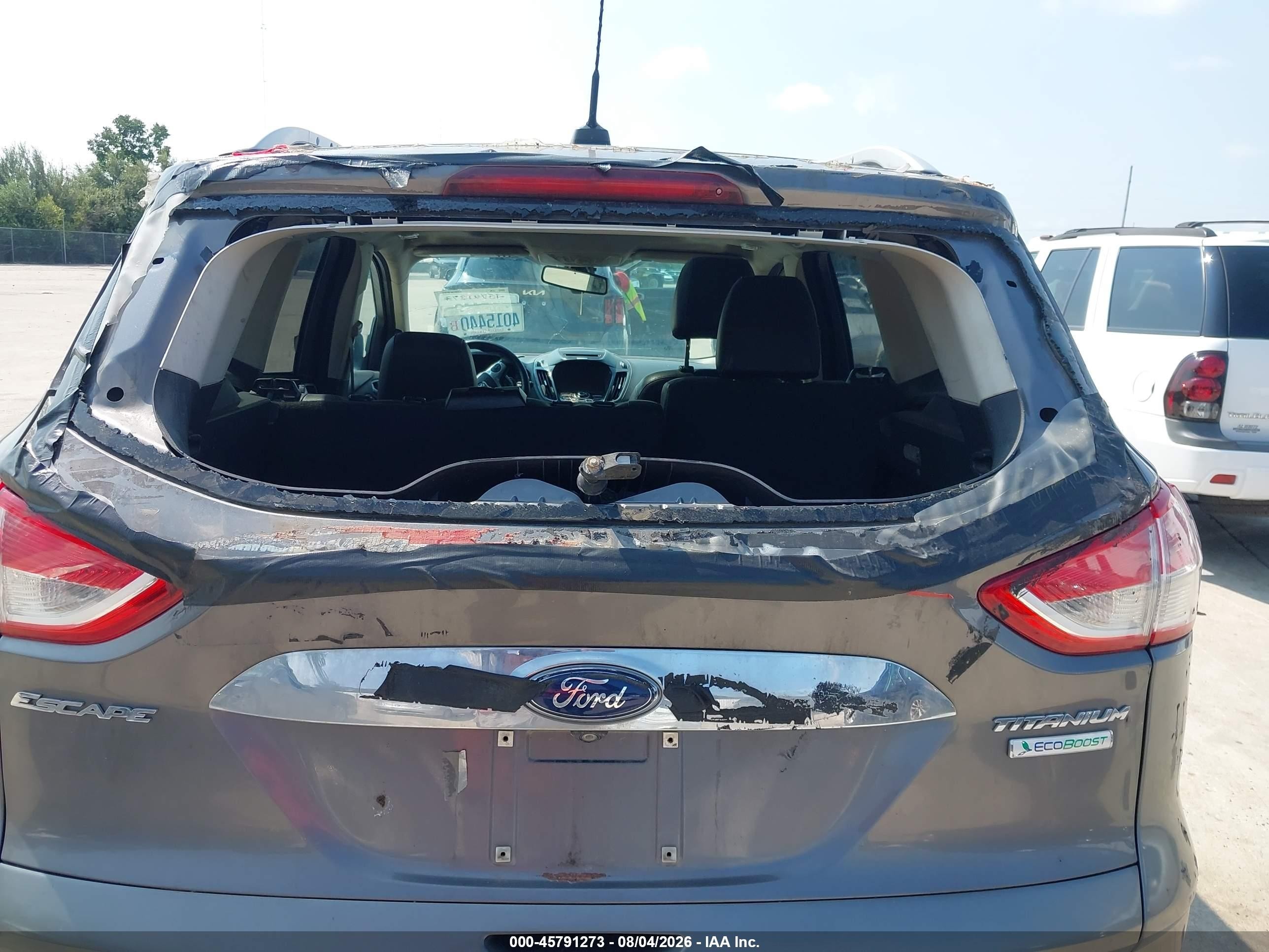 2014 Ford Escape Titanium Gray vin: 1FMCU0J91EUA40128