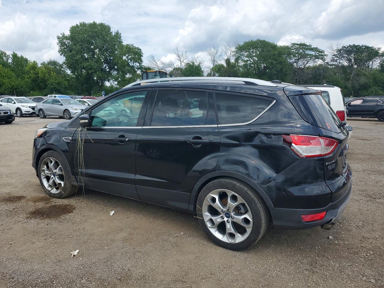 2014 Ford Escape Titanium Черный vin: 1FMCU0J91EUA53008