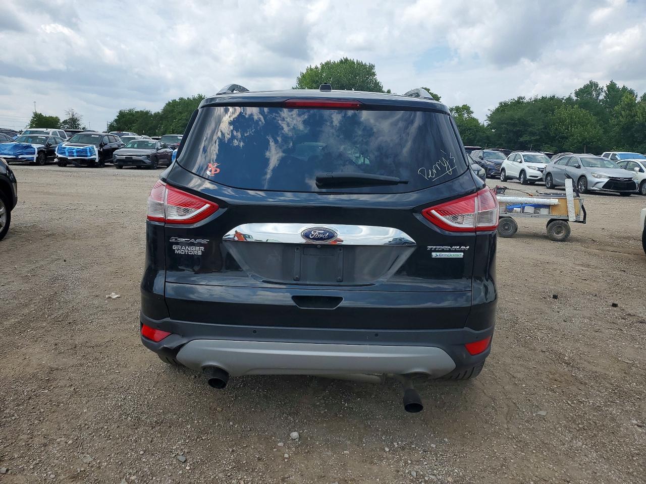 2014 Ford Escape Titanium Черный vin: 1FMCU0J91EUA53008
