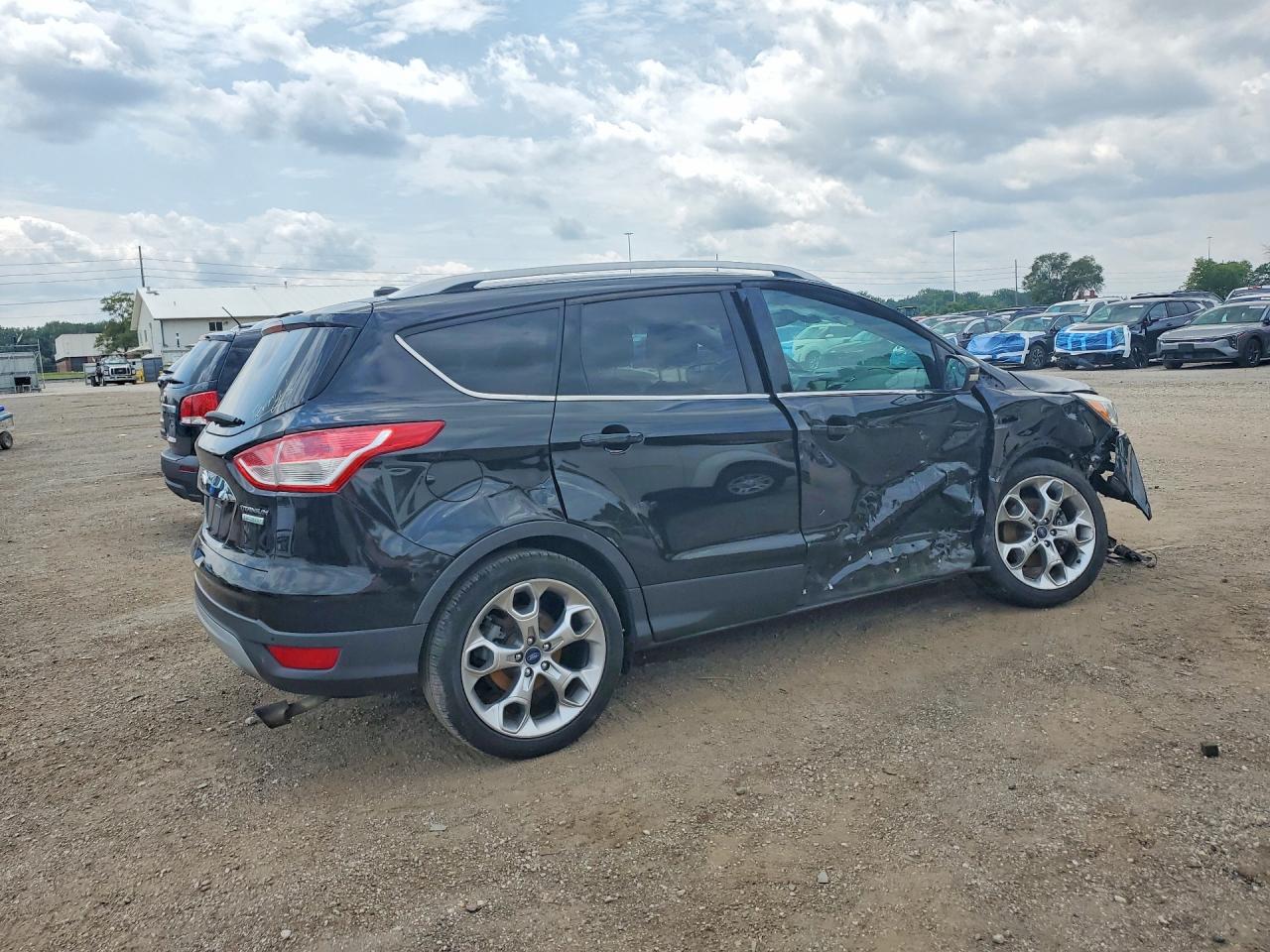 2014 Ford Escape Titanium Черный vin: 1FMCU0J91EUA53008