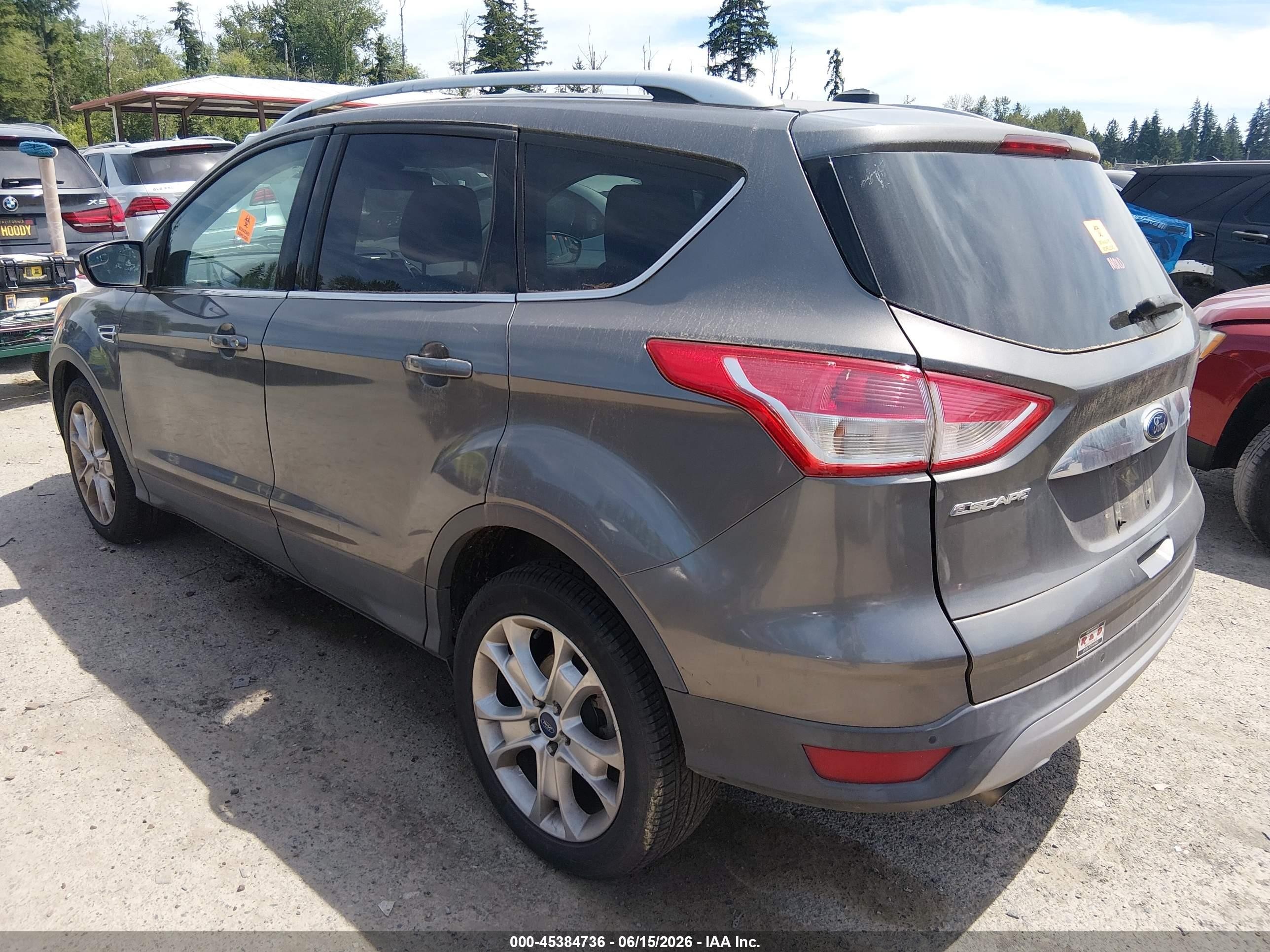 2014 Ford Escape Titanium Gray vin: 1FMCU0J91EUA85652