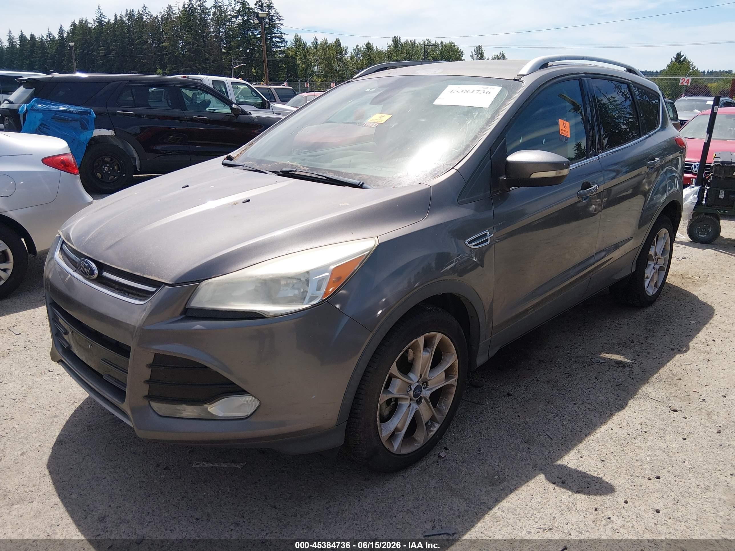 2014 Ford Escape Titanium Gray vin: 1FMCU0J91EUA85652