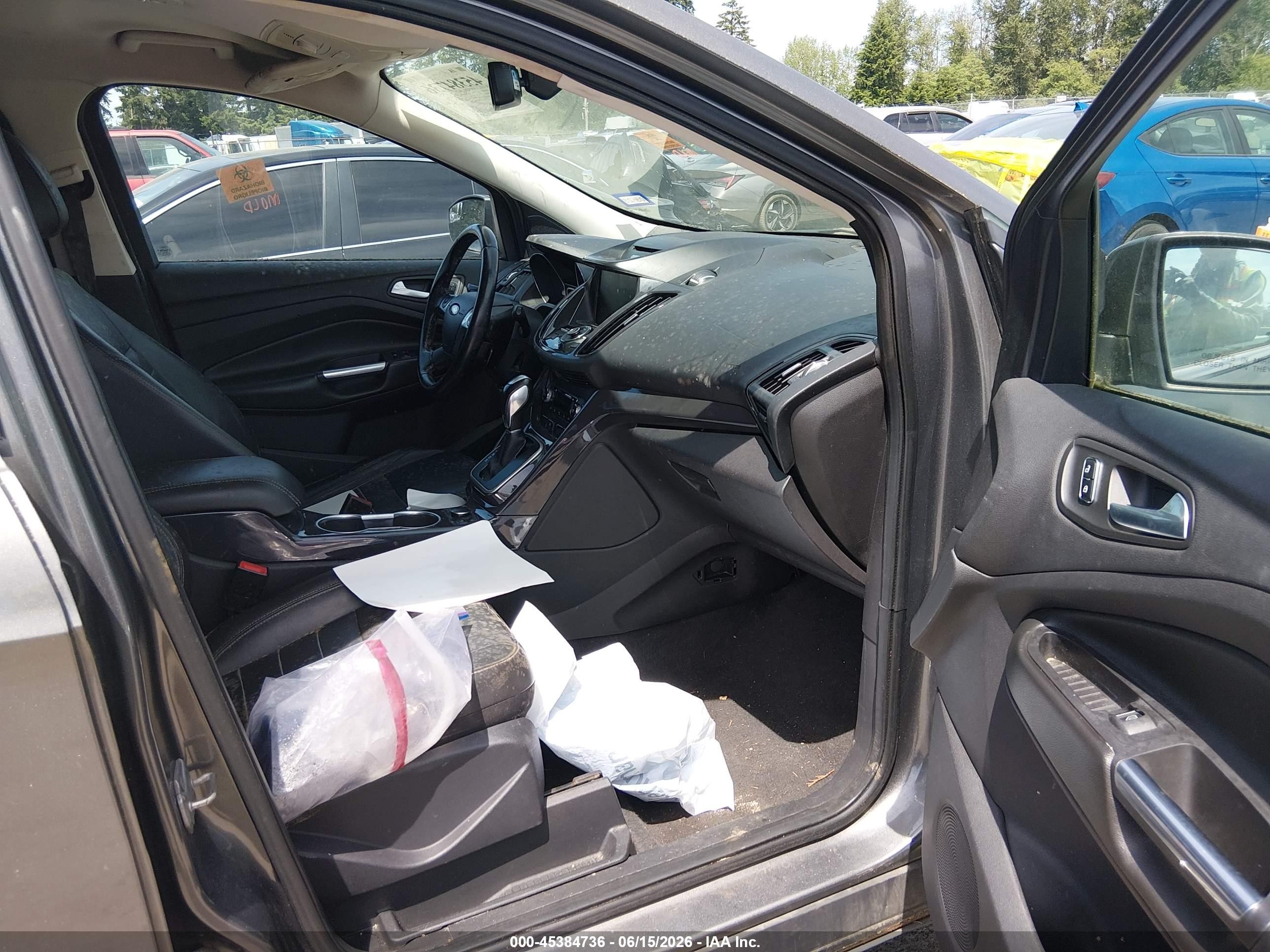 2014 Ford Escape Titanium Gray vin: 1FMCU0J91EUA85652