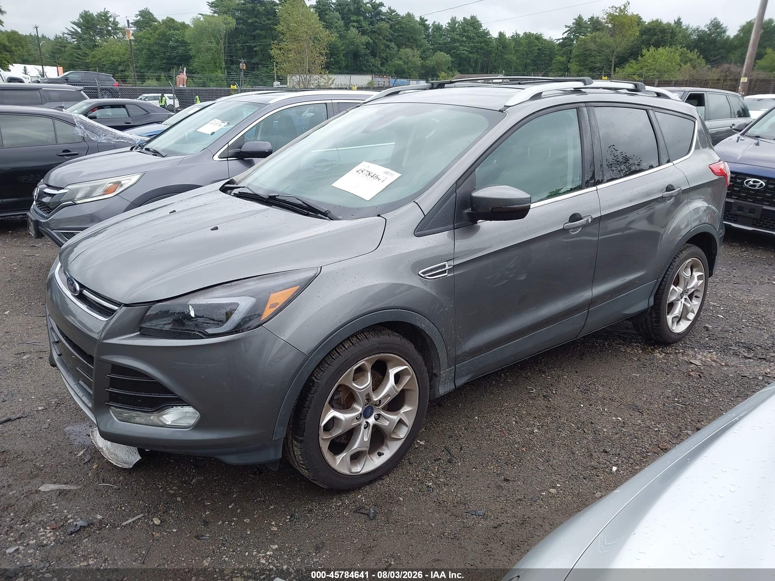 2014 Ford Escape Titanium Gray vin: 1FMCU0J91EUA93539