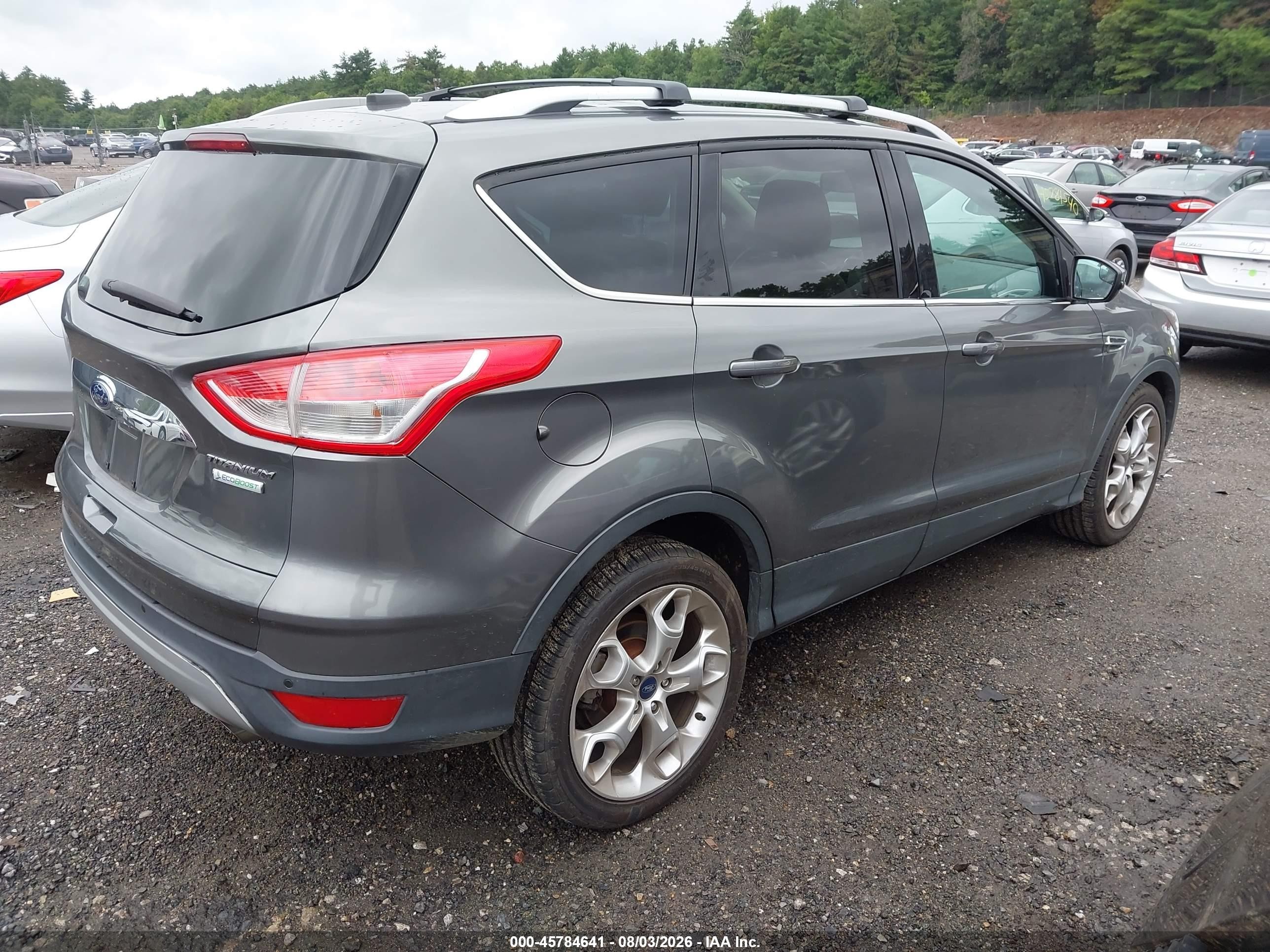 2014 Ford Escape Titanium Gray vin: 1FMCU0J91EUA93539