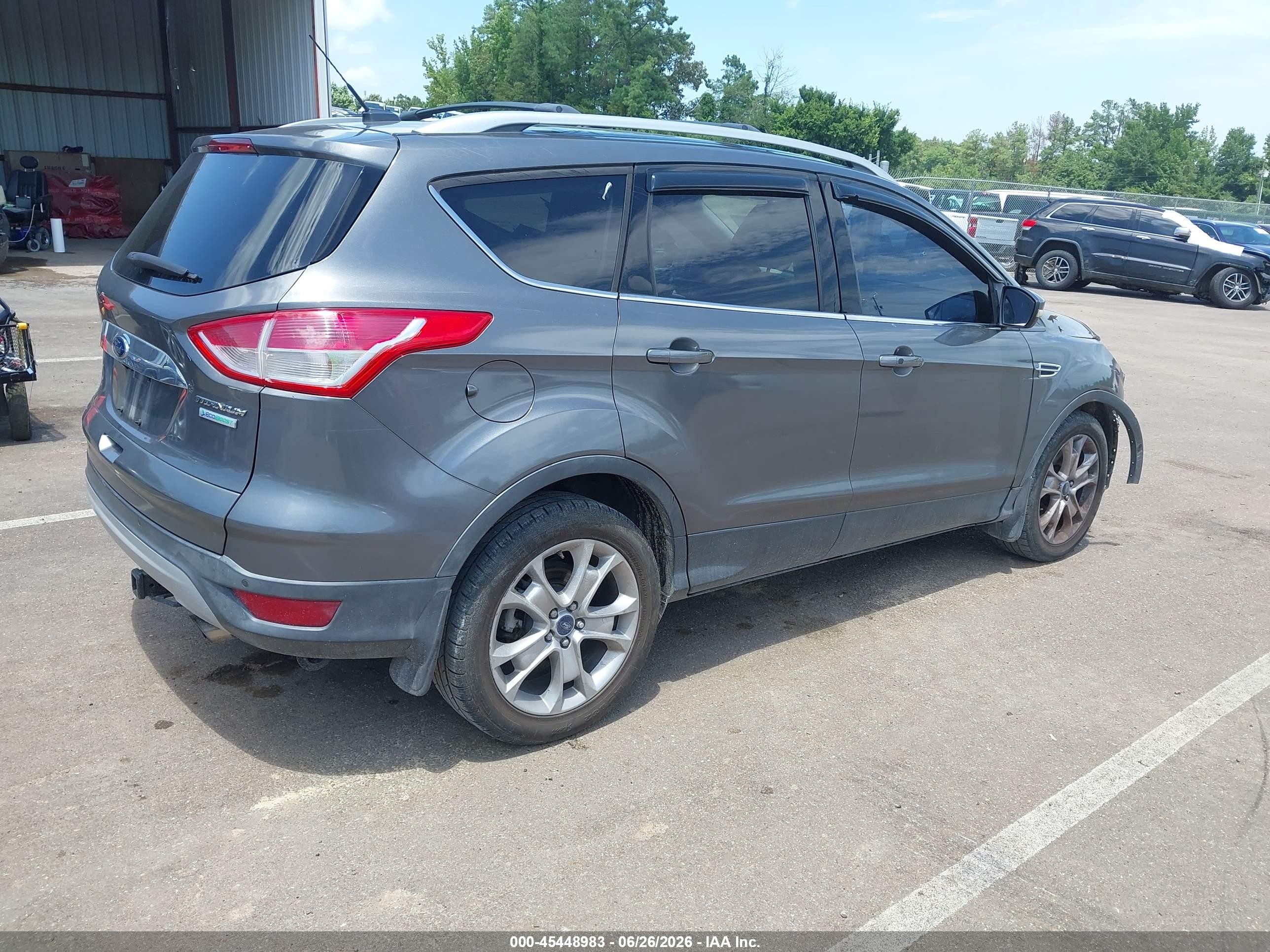 2014 Ford Escape Titanium Gray vin: 1FMCU0J91EUB39225