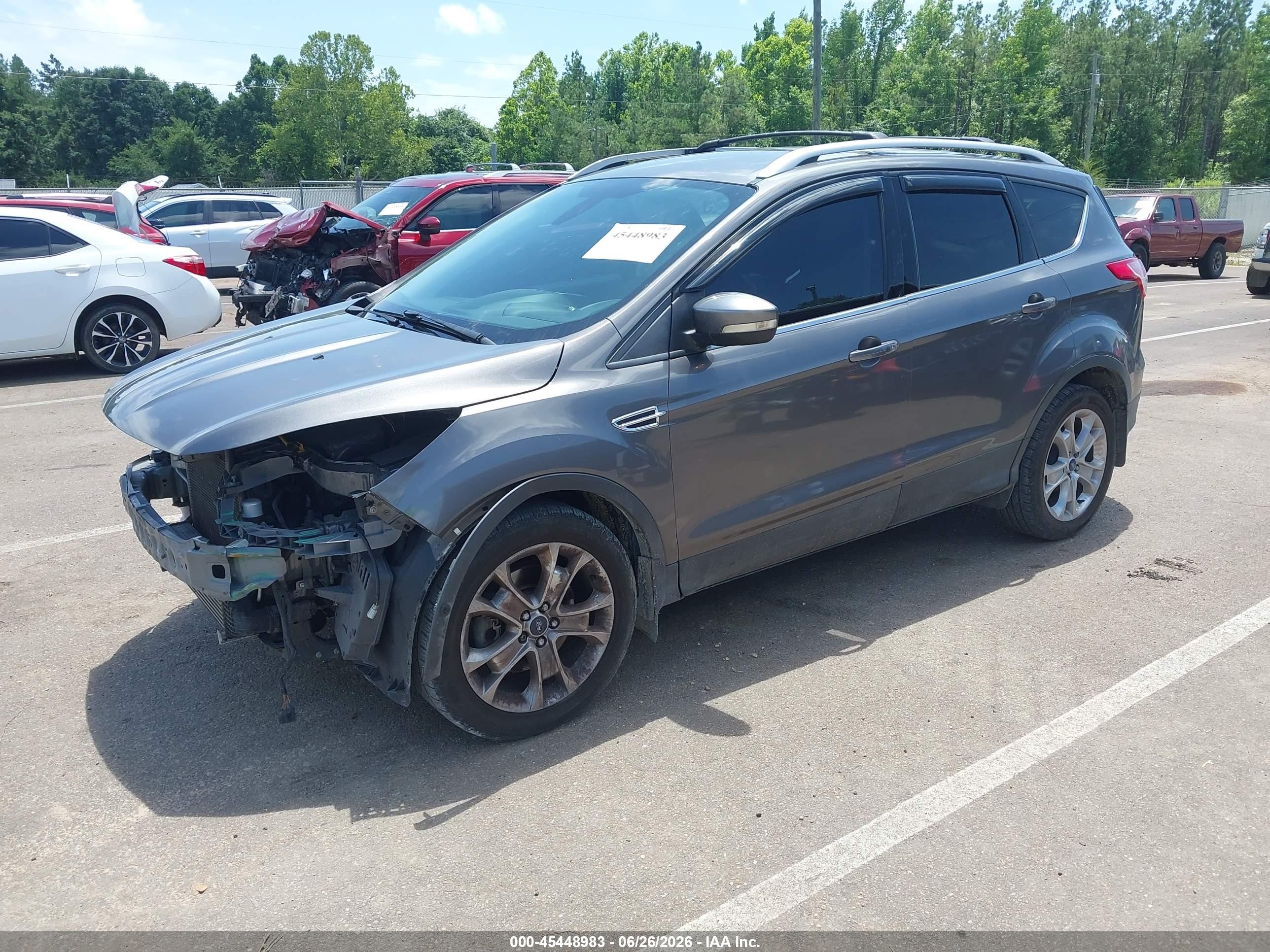 2014 Ford Escape Titanium Gray vin: 1FMCU0J91EUB39225