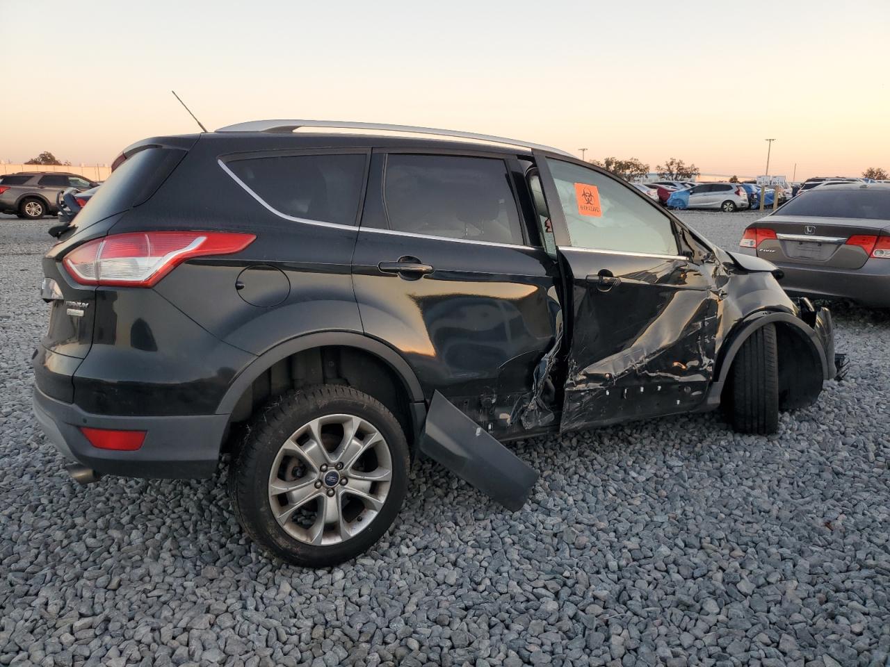 2014 Ford Escape Titanium Black vin: 1FMCU0J91EUB66277