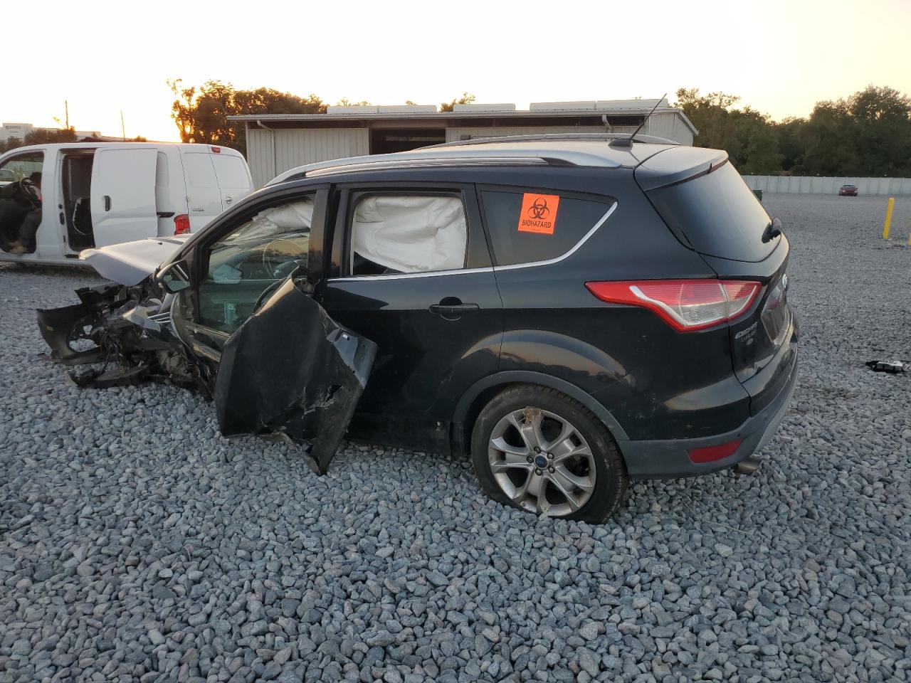 2014 Ford Escape Titanium Black vin: 1FMCU0J91EUB66277