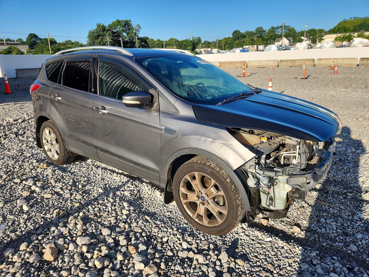 2014 Ford Escape Titanium Gray vin: 1FMCU0J91EUC50440