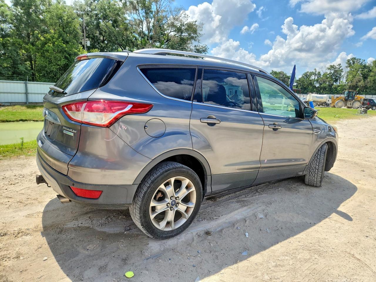 2014 Ford Escape Titanium Gray vin: 1FMCU0J91EUD49081