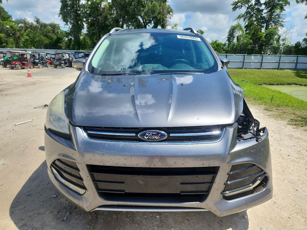 2014 Ford Escape Titanium Gray vin: 1FMCU0J91EUD49081