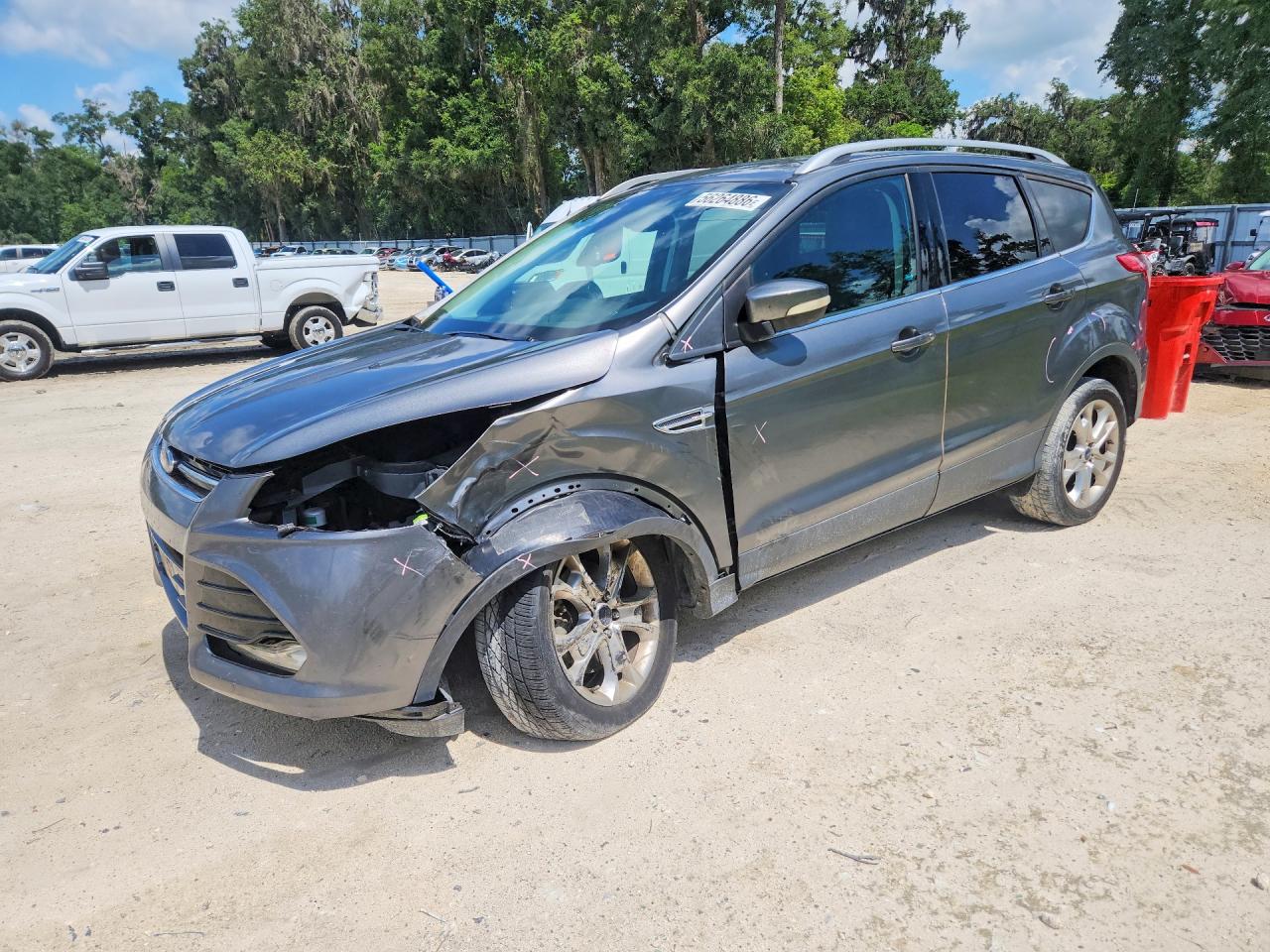 2014 Ford Escape Titanium Gray vin: 1FMCU0J91EUD49081