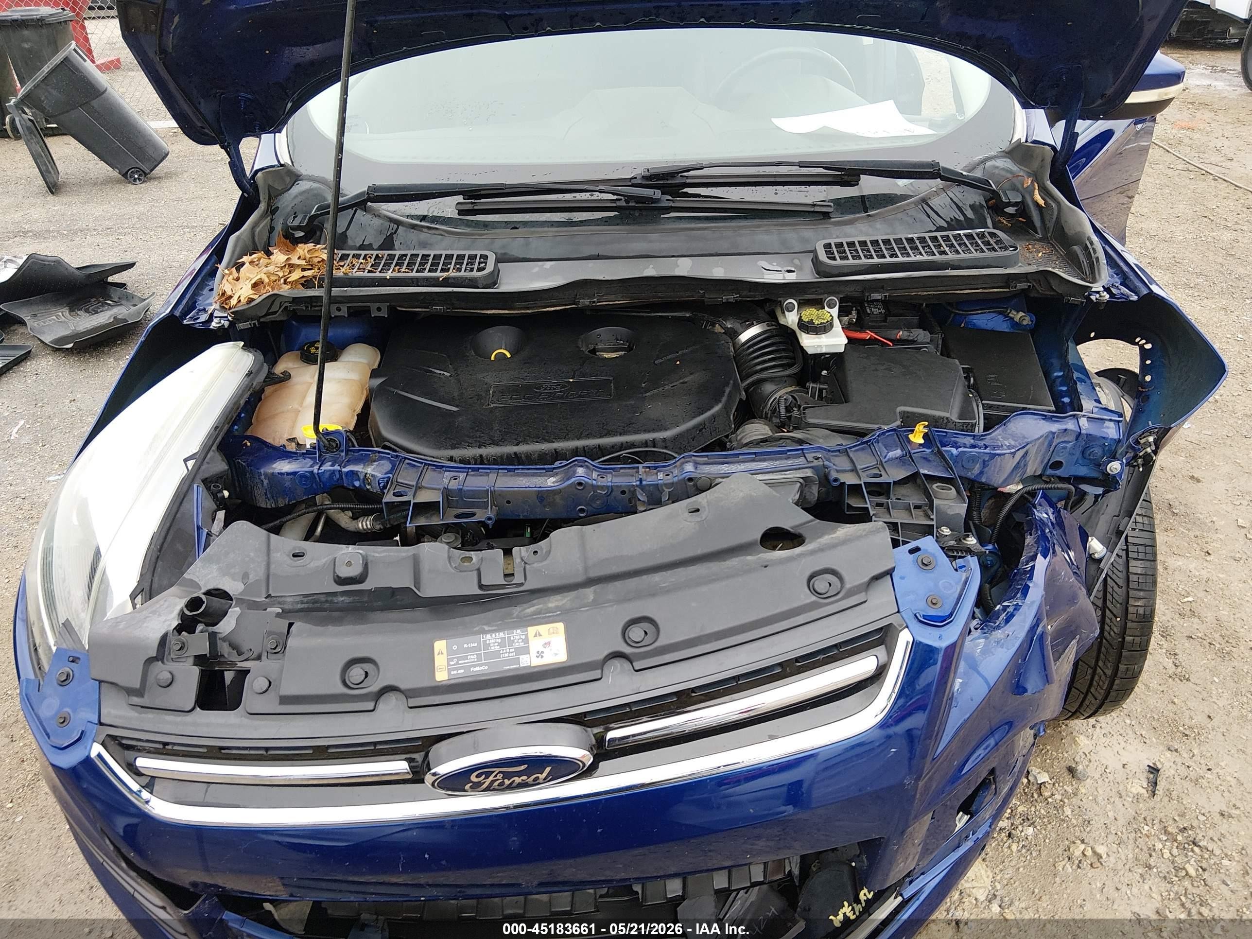 2014 Ford Escape Titanium Blue vin: 1FMCU0J91EUE23860