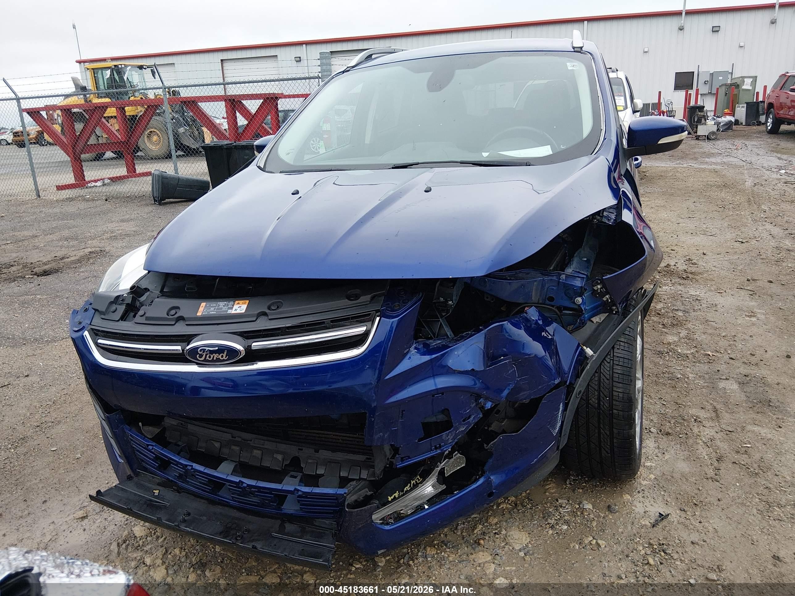 2014 Ford Escape Titanium Blue vin: 1FMCU0J91EUE23860