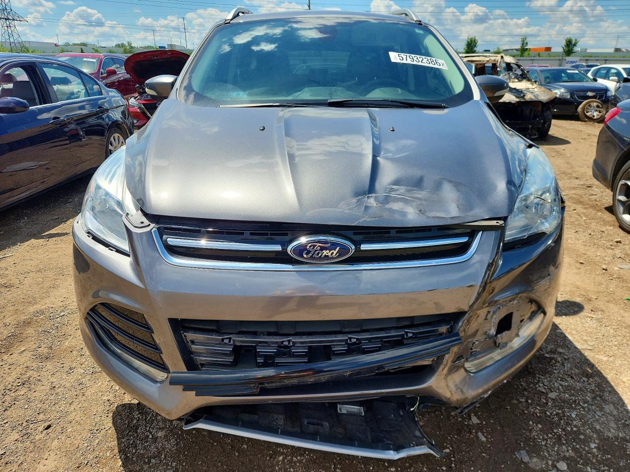 2014 Ford Escape Titanium Gray vin: 1FMCU0J91EUE25141