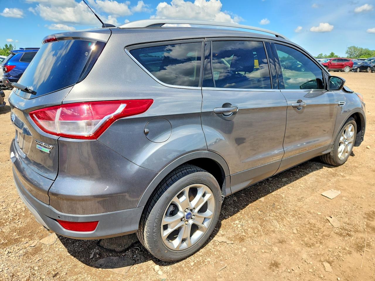 2014 Ford Escape Titanium Gray vin: 1FMCU0J91EUE25141