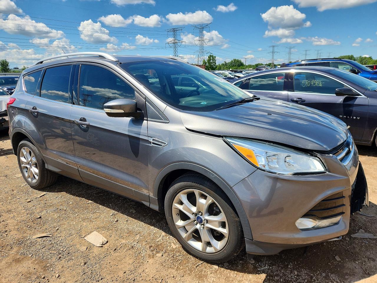 2014 Ford Escape Titanium Gray vin: 1FMCU0J91EUE25141
