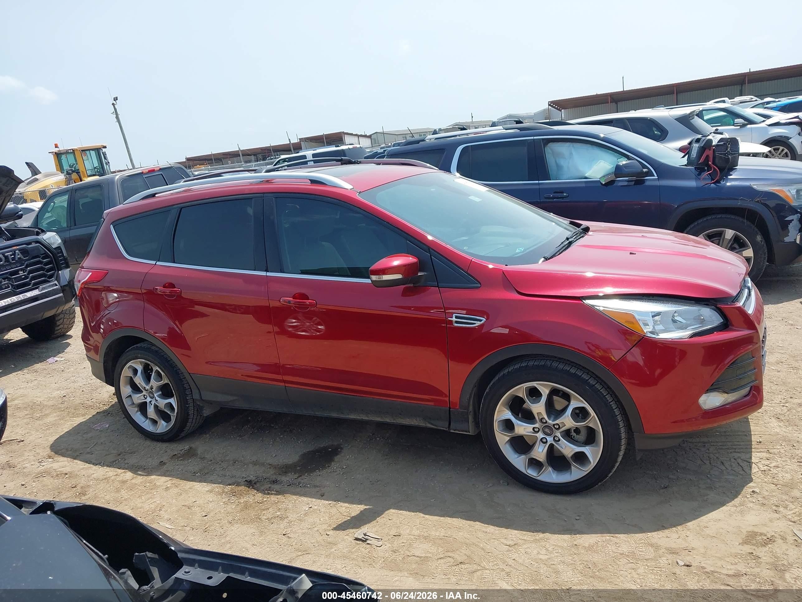 2015 Ford Escape Titanium Red vin: 1FMCU0J91FUA17093