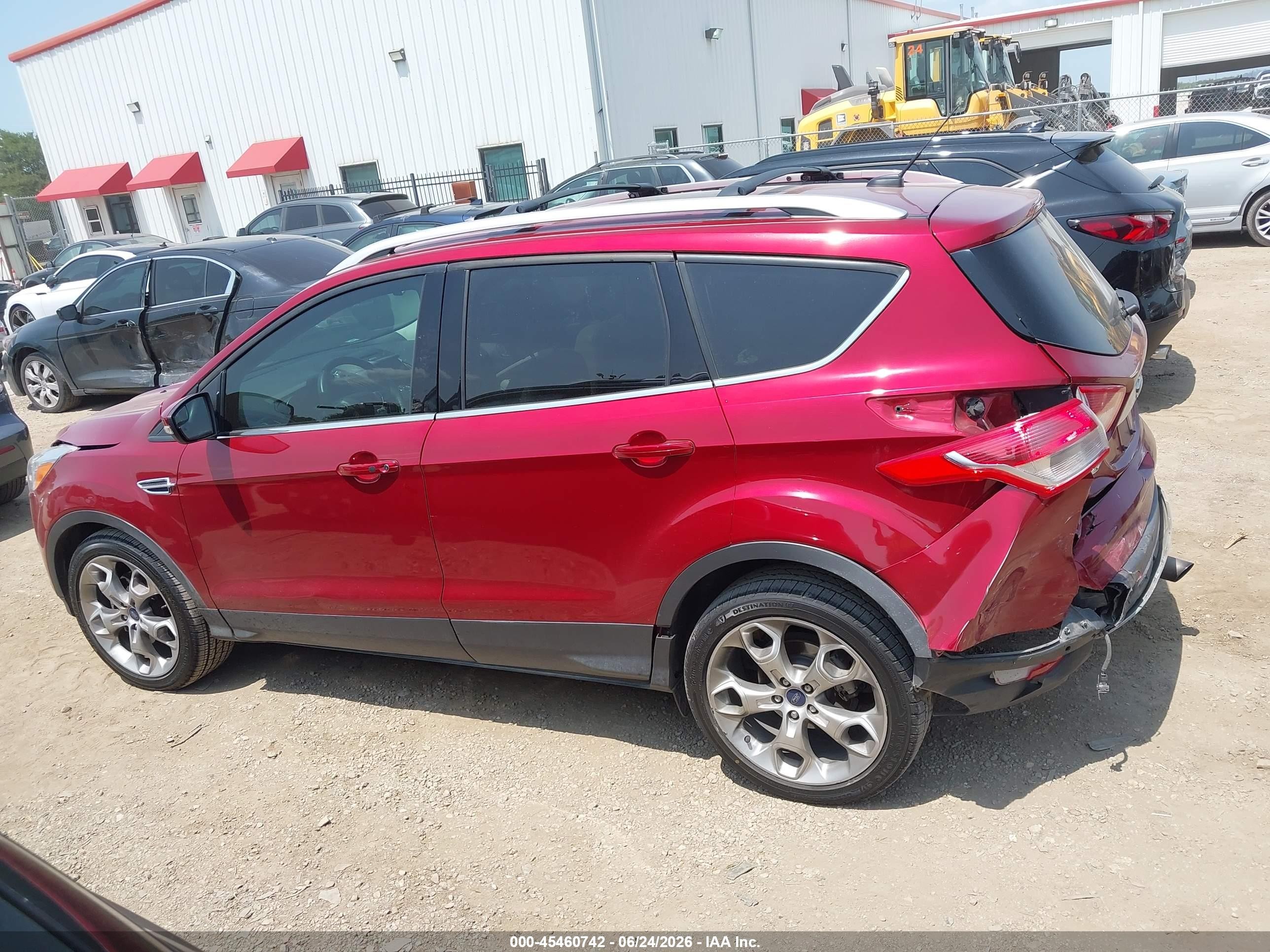 2015 Ford Escape Titanium Red vin: 1FMCU0J91FUA17093