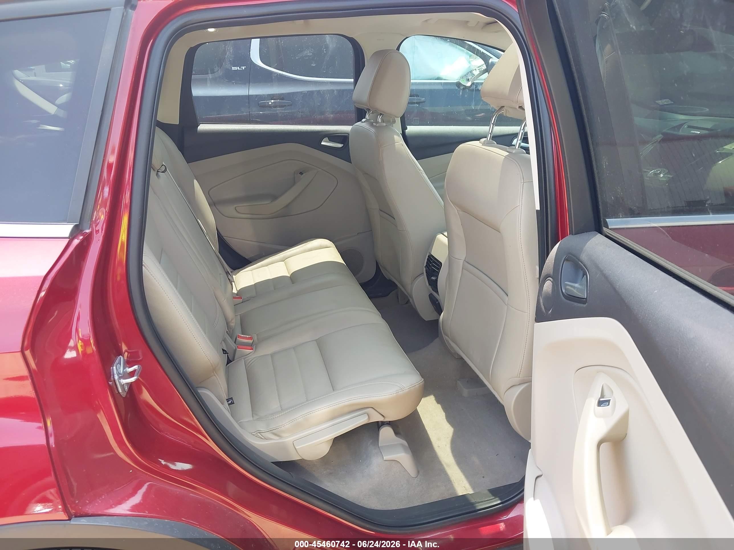 2015 Ford Escape Titanium Red vin: 1FMCU0J91FUA17093