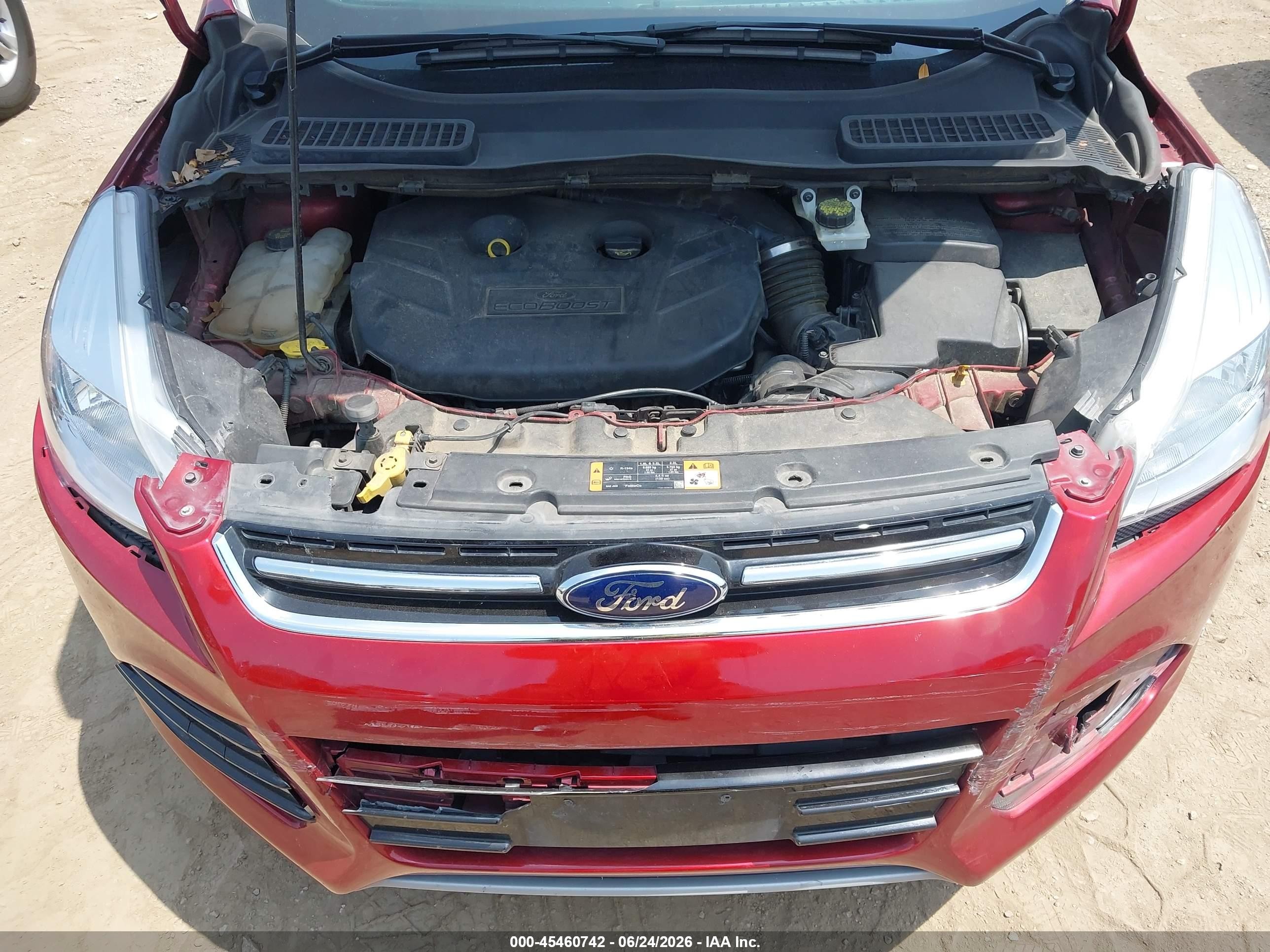2015 Ford Escape Titanium Red vin: 1FMCU0J91FUA17093