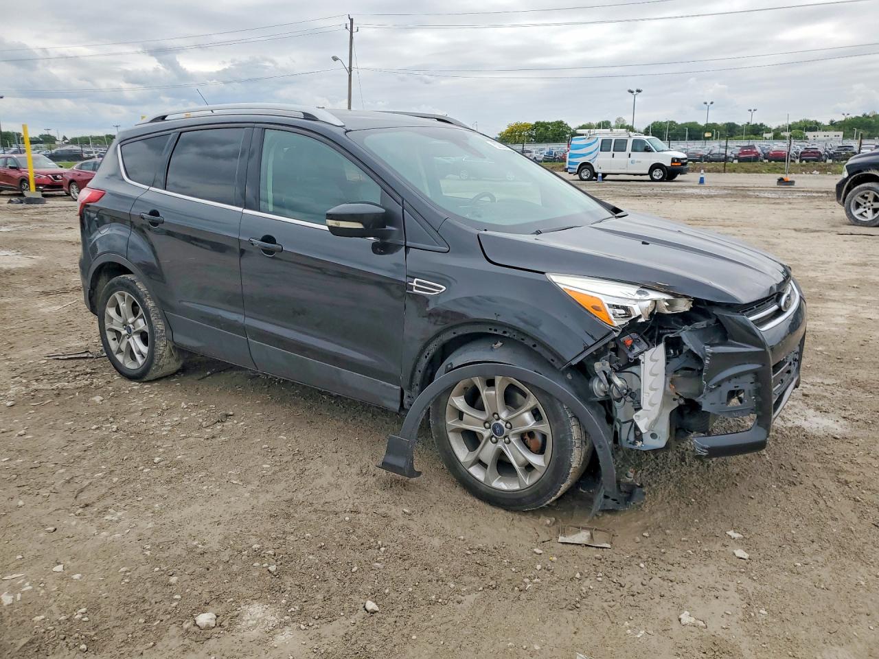2015 Ford Escape Titanium Black vin: 1FMCU0J91FUA50739