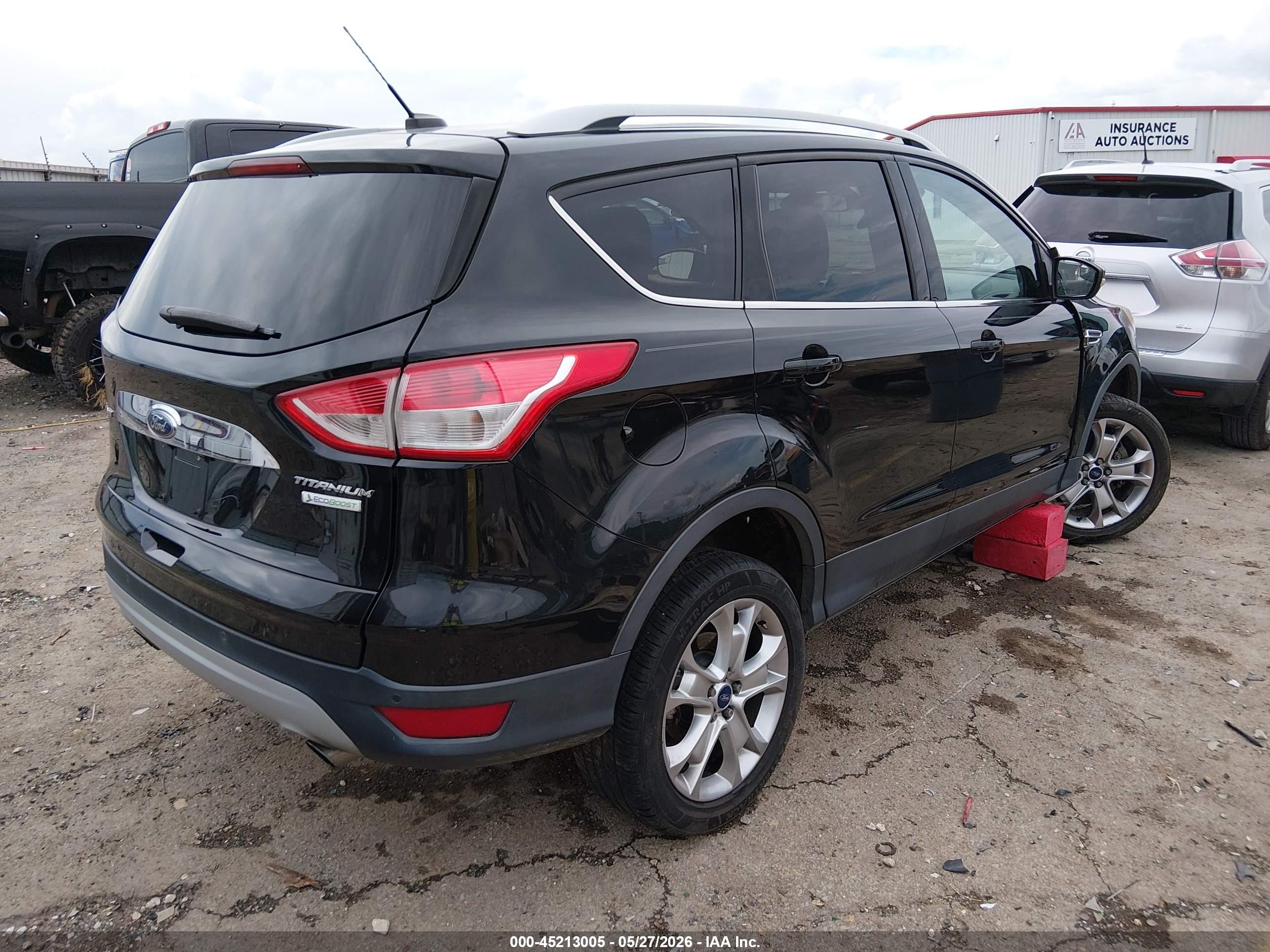 2015 Ford Escape Titanium Black vin: 1FMCU0J91FUA90240