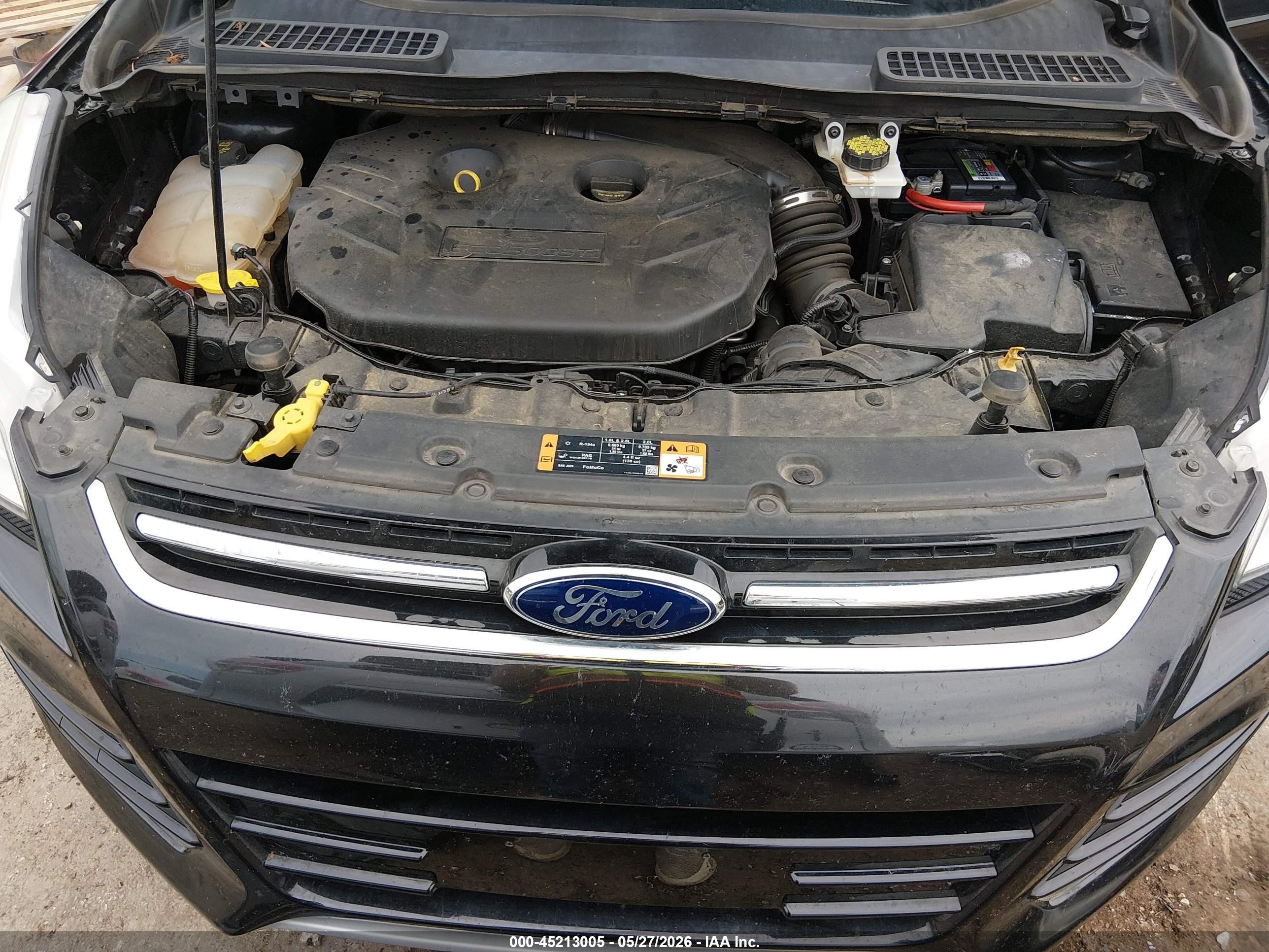 2015 Ford Escape Titanium Black vin: 1FMCU0J91FUA90240