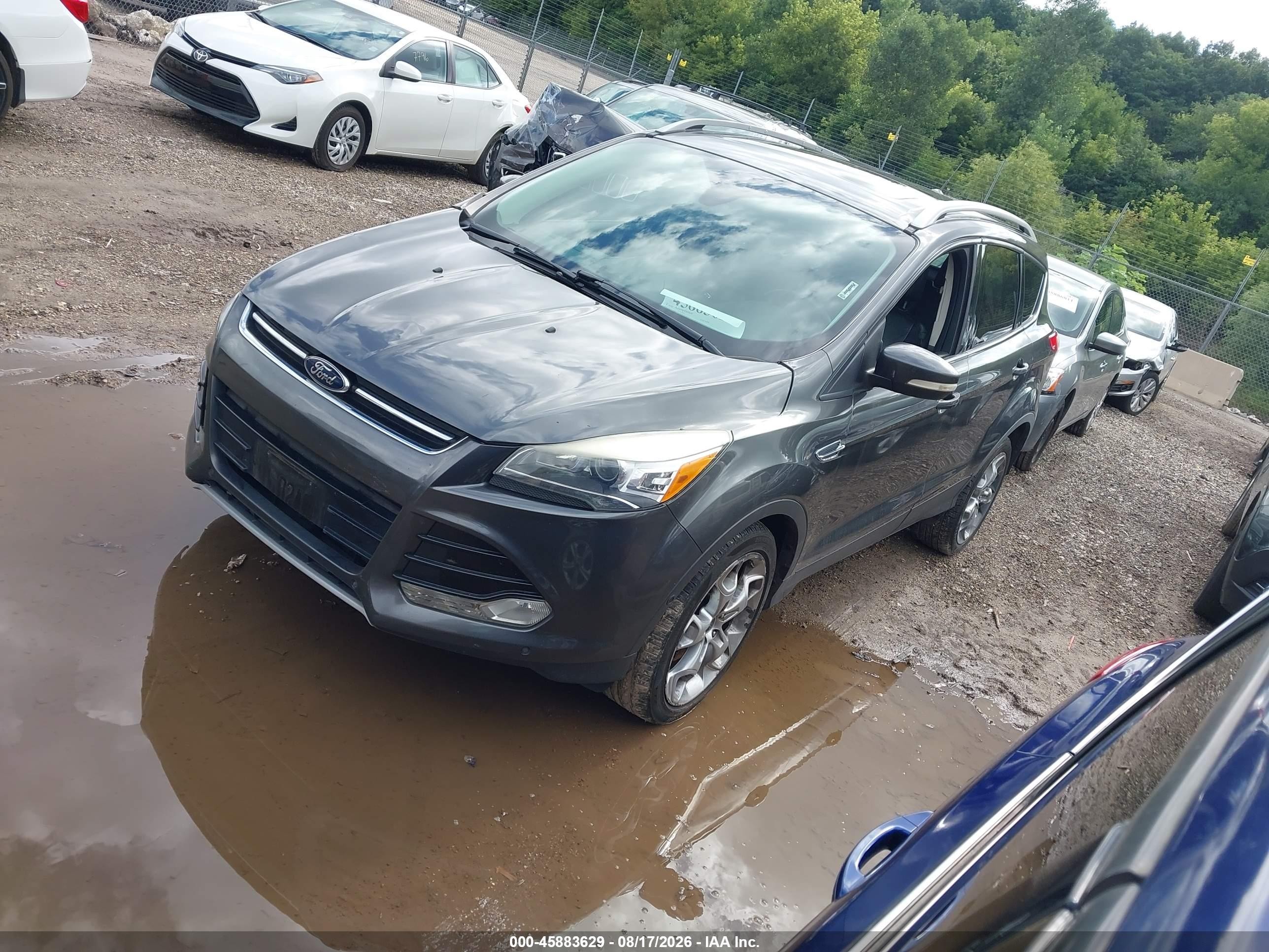 2015 Ford Escape Titanium Gray vin: 1FMCU0J91FUB93108
