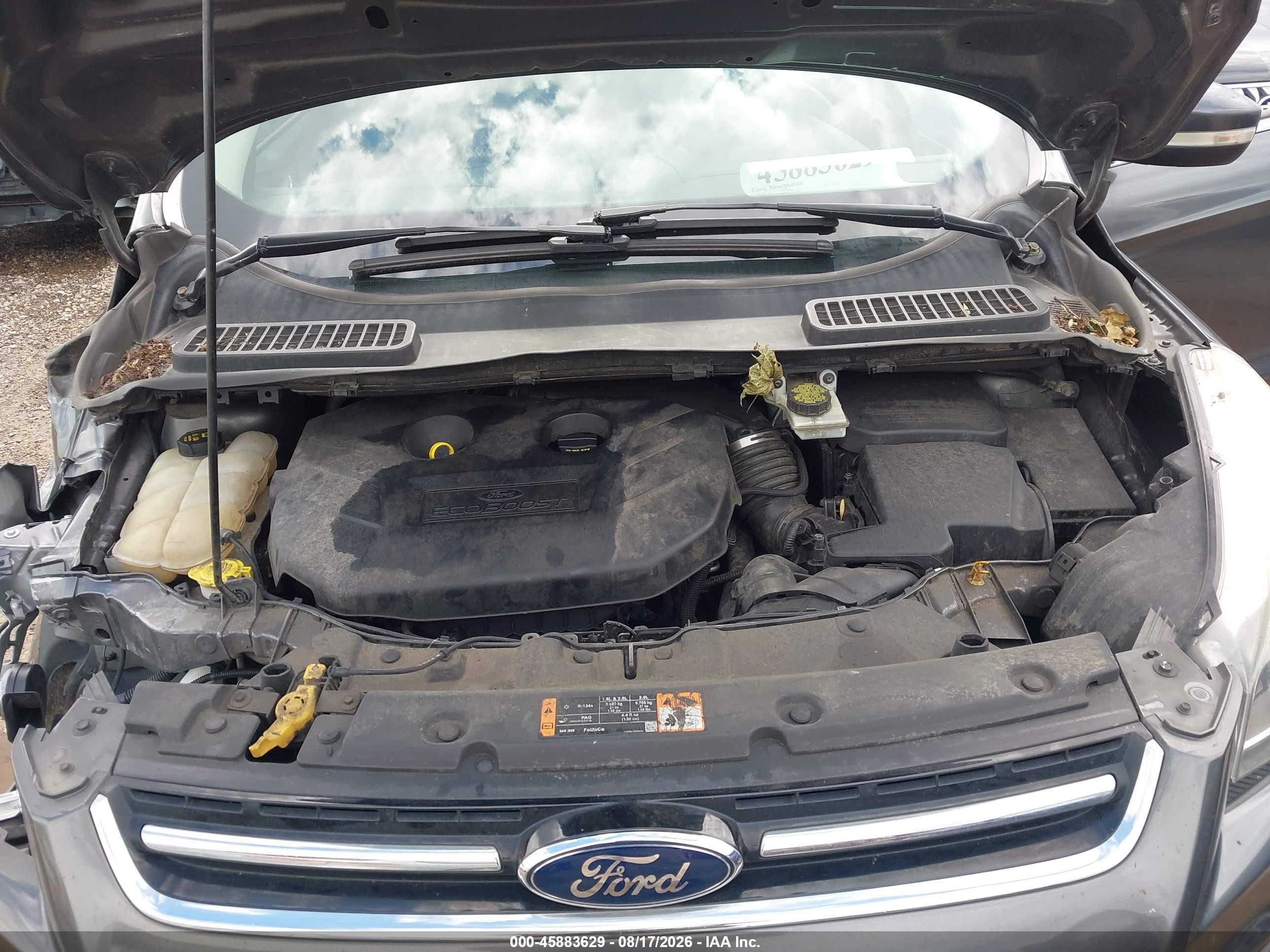 2015 Ford Escape Titanium Gray vin: 1FMCU0J91FUB93108